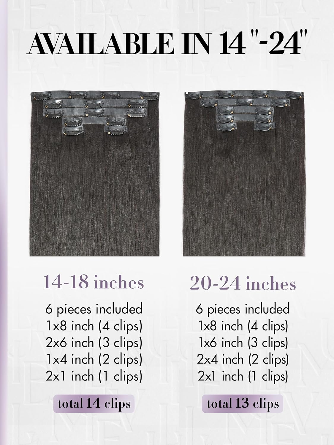 Invisible Yaki Straight Clip-In Hair Extensions - Real Human Hair, 18 Inch, 220g, 12 Pcs for Daily & Special Occasions