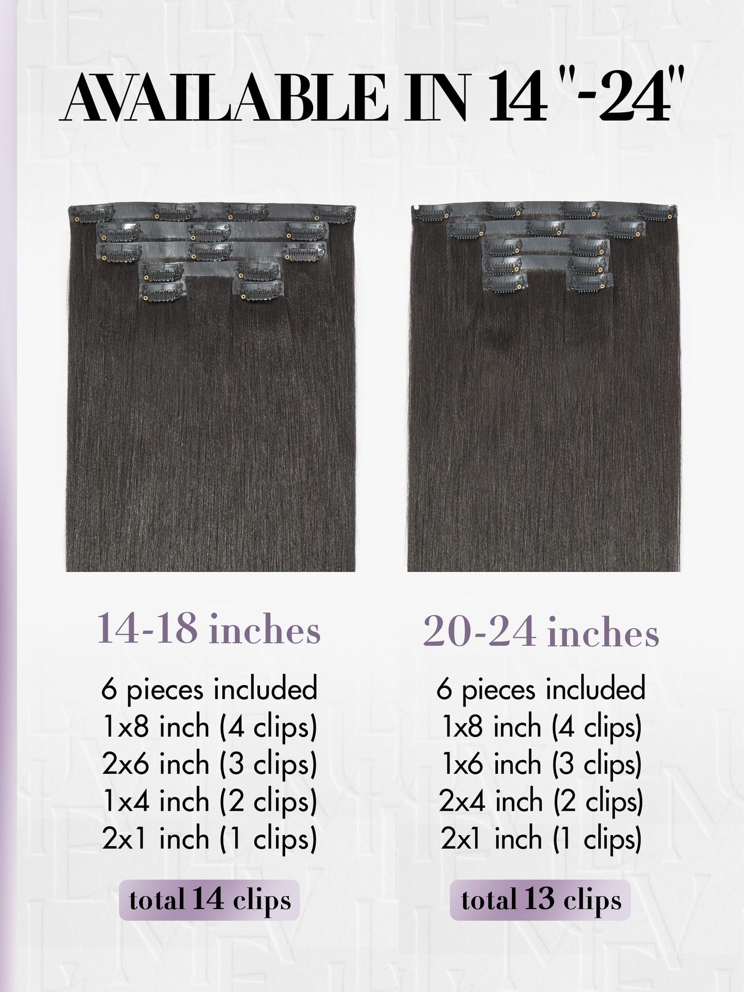 LUVME Invisible Yaki Straight Clip in Hair Extensions Real Human Hair for Women, 2 Pack 18 Inch 220g 12Pcs, Remy Hair Clip Ins, Invisible Clip Ins for Daily Wear & Special Occasions