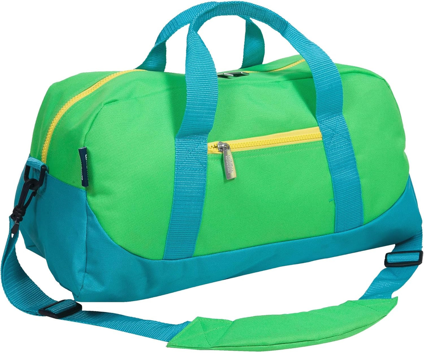 Kids Overnighter Duffel Bag - Carry-On Size for School & Sleepovers | Monster Green