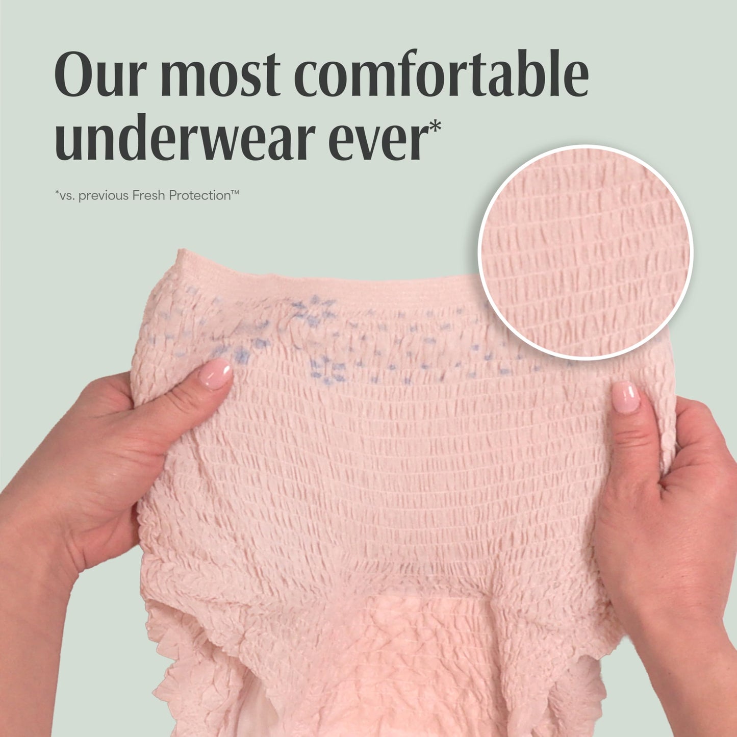 Depend Fresh Protection Adult Diapers, Incontinence Underwear for Women, Disposable, Maximum, Large, Blush, 72 Count (2 Packs of 36), Packaging May Vary