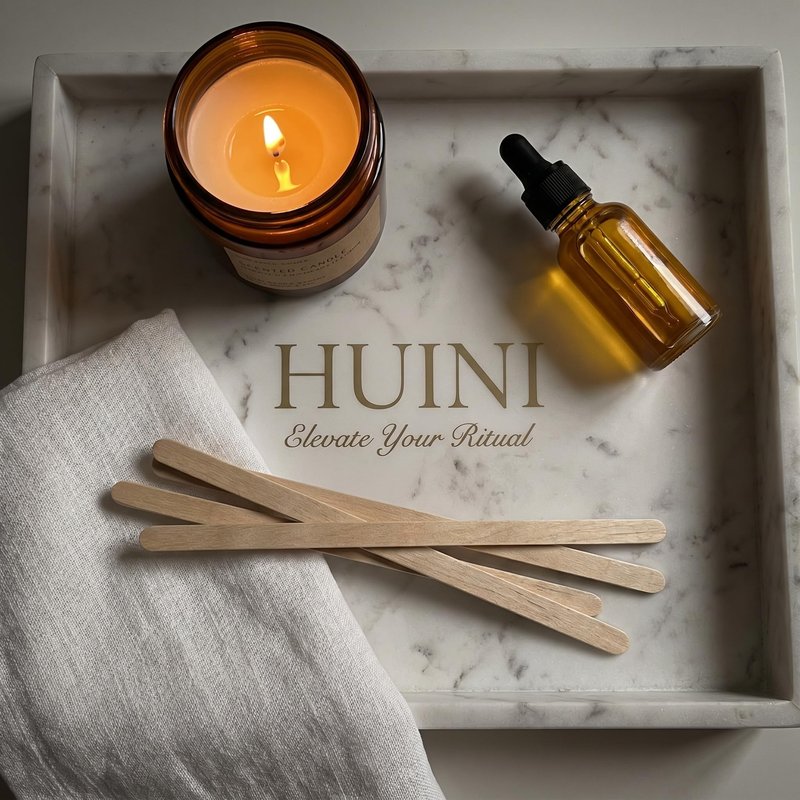 Huini 1000 Ct. Wooden Waxing Applicators Sticks for Face & Eyebrows Wax Spatula Hair Removal CD-S02-3