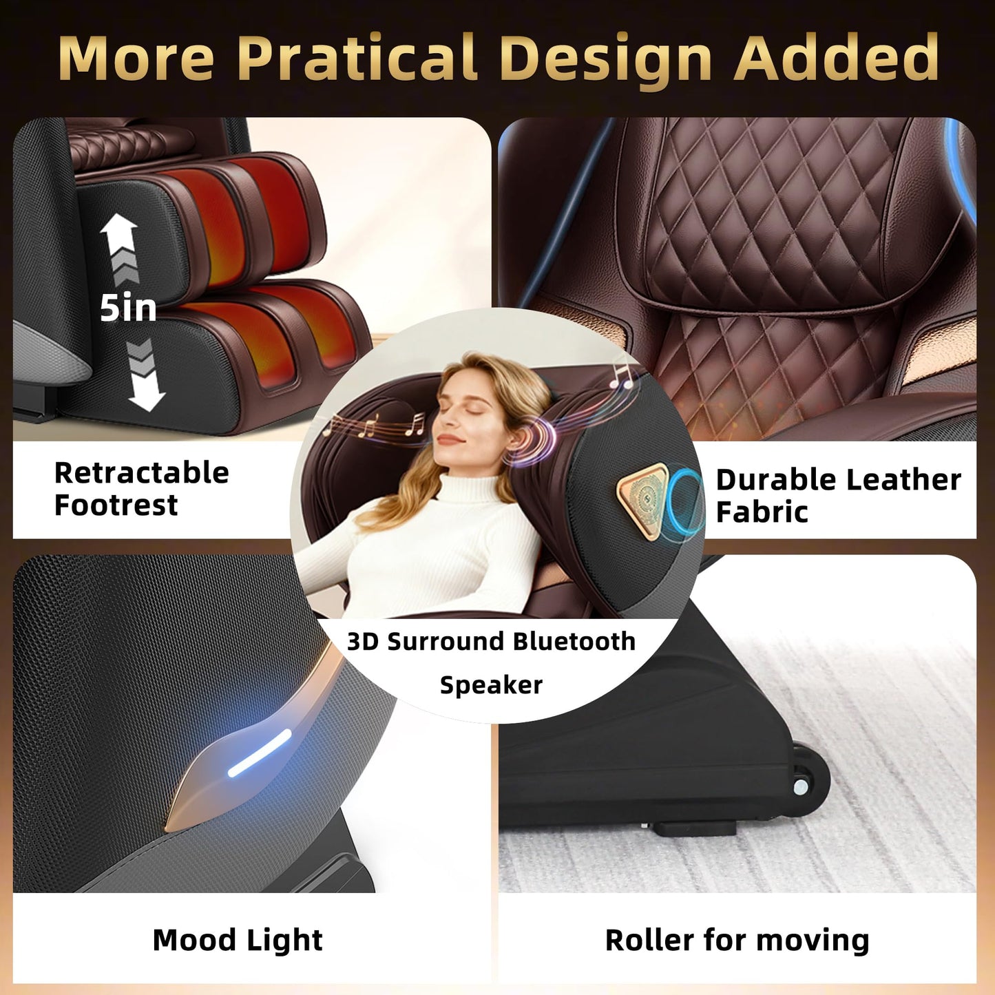 VireoNest 2026 Massage Chair Full Body, Zero Gravity Massage Chair Recliner - Upgraded 10-Point Roller, Heating, Airbags, Foot Roller, Shiatsu Full Body Massage Chairs, Gift for Parent