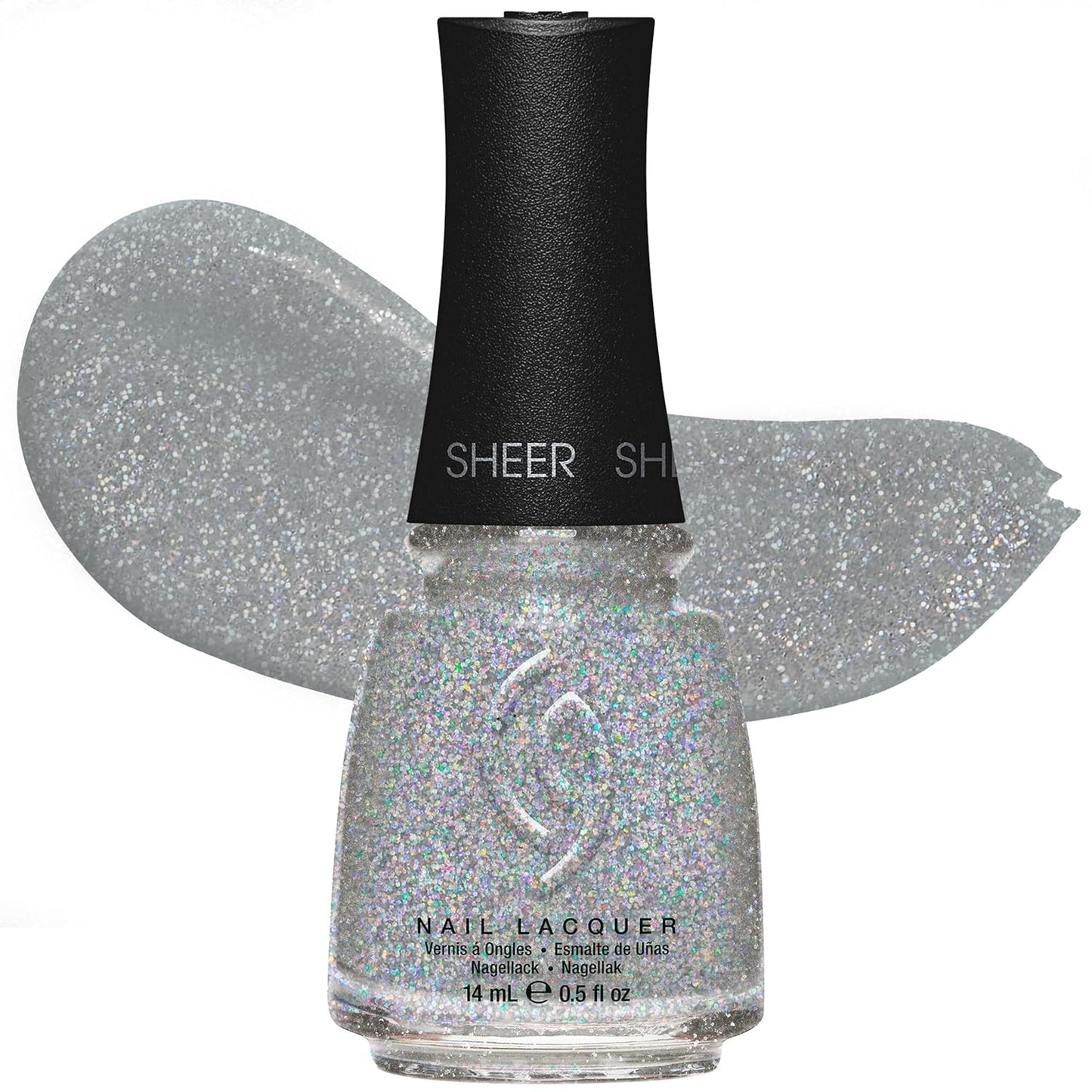 China Glaze Nail Lacquer - Moment in the Sunset Coral Pink Polish | Quick Dry, Chip Resistant, Shimmer Finish, 0.5 fl oz