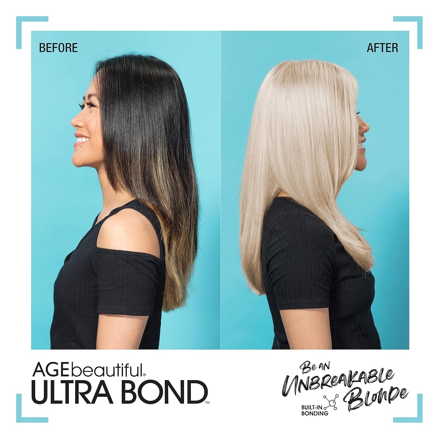 AGE Beautiful Permanent Powder Hair Lightener - Ultra Bond Formula, Lifts 9+ Levels for Professional Highlights