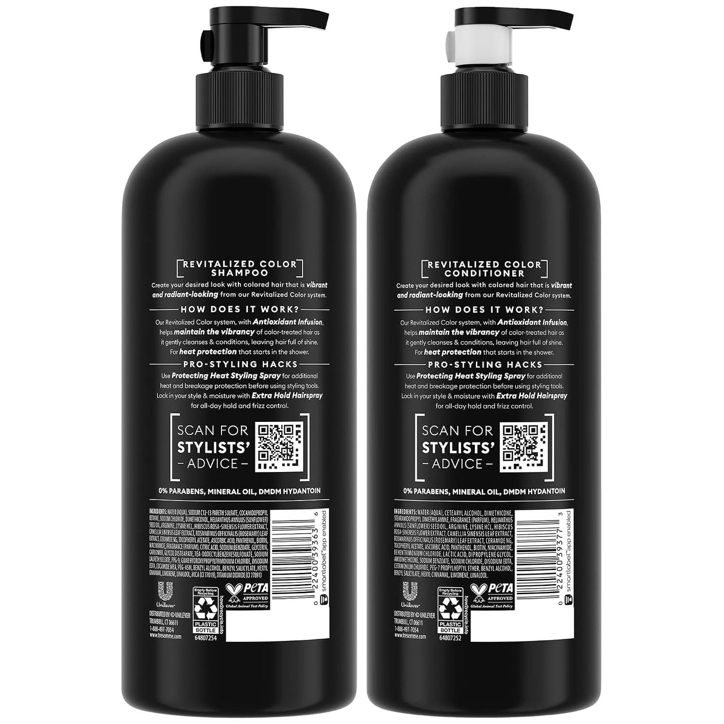 TRESemmé Revitalized Color Shampoo & Conditioner Set - Antioxidant Infusion for Color-Treated Hair | 28 Oz Each