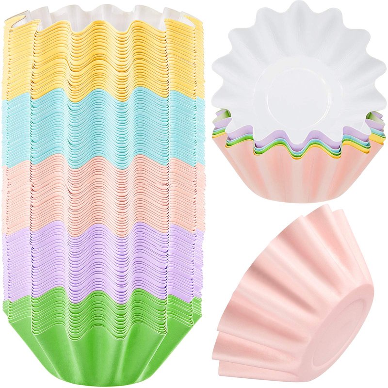 Boao Wax Melt Liners Reusable Leakproof for Any Wax Cubes Waxes Warmer Containers Cups for Scented Candle Plug in Warmers Electric Waxes Melters Burner(Pink, Blue, Green, Yellow, Purple,25 Pieces)