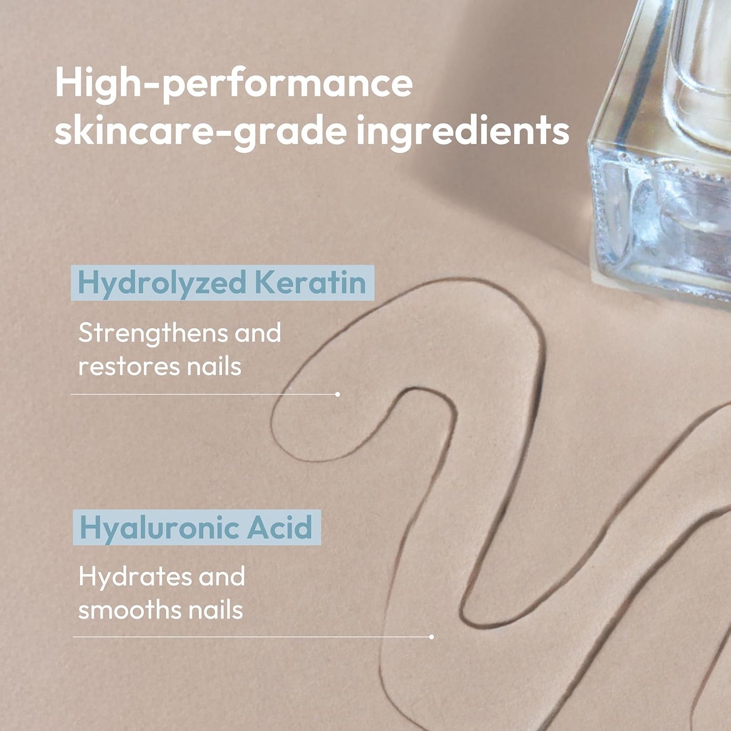 Kerasal Nail Strengthening Base Coat - Hydrolyzed Keratin & Hyaluronic Acid | 0.5 Oz