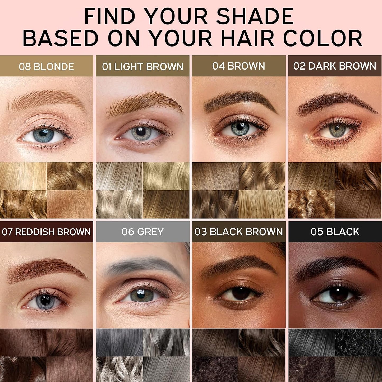 Eyebrow Pen Set - Waterproof Microblading Pencils for All Brow Types | 2 Pack, Dark Brown