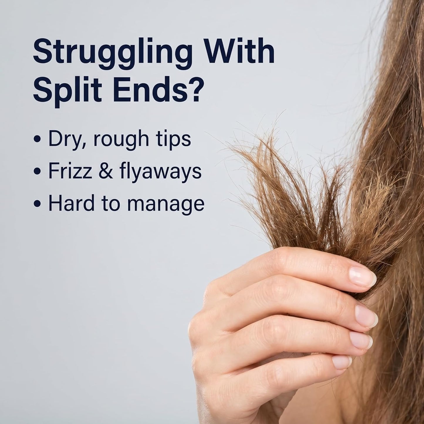 Split End Mender Hair Serum - Leave-In Treatment for Frizz Control & Repair | Lightweight Non-Greasy, 70ml