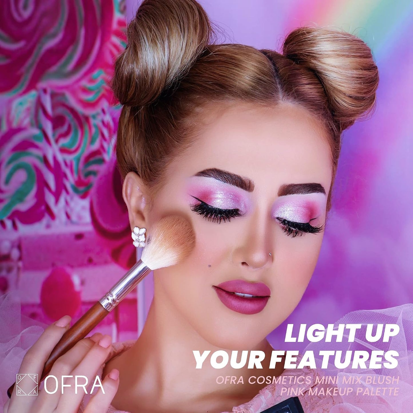 OFRA Face Palette - Blush & Highlighter Mini Travel Makeup Palette | Blushful Shade