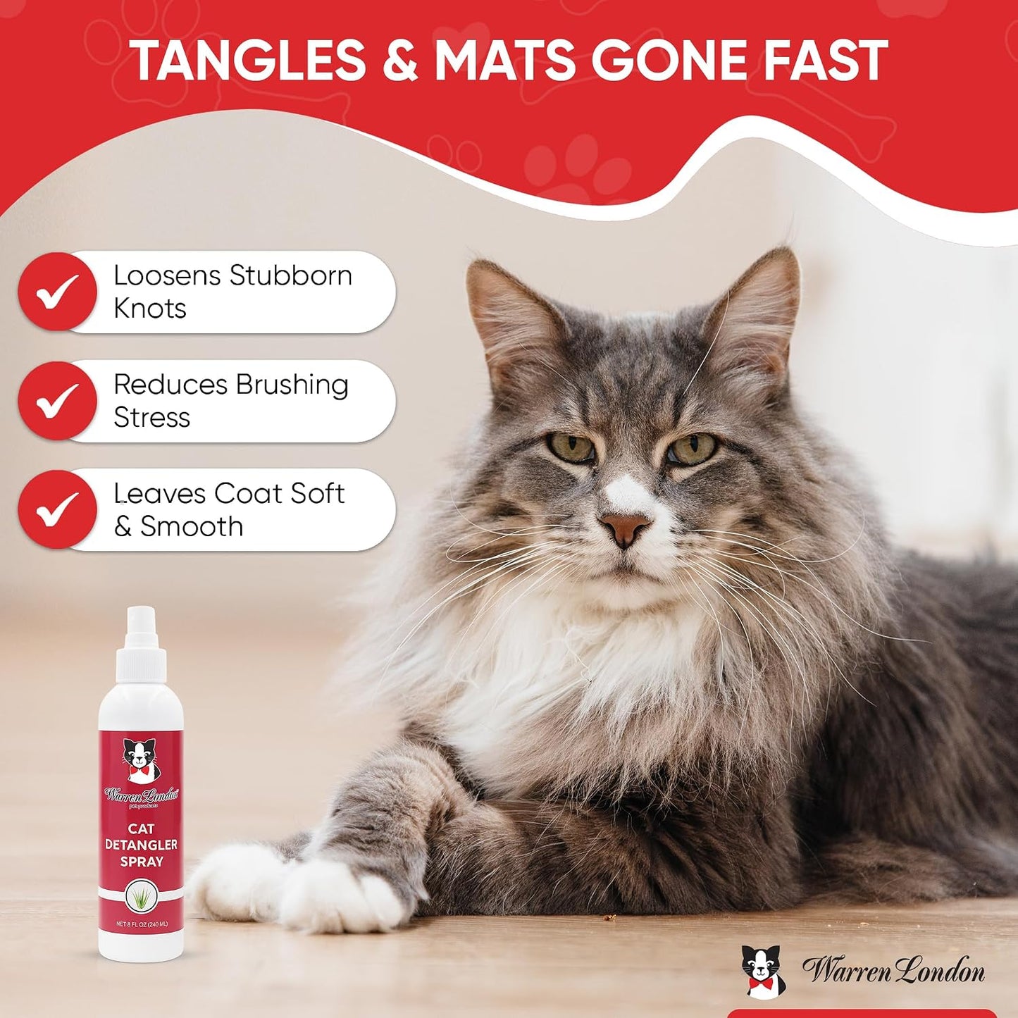 Ultimate Cat Grooming Gift Box - 5-in-1 At-Home Spa Kit with Detangler Spray, Hydrating Butter & Nail Clippers | Perfect Cat Care Essentials