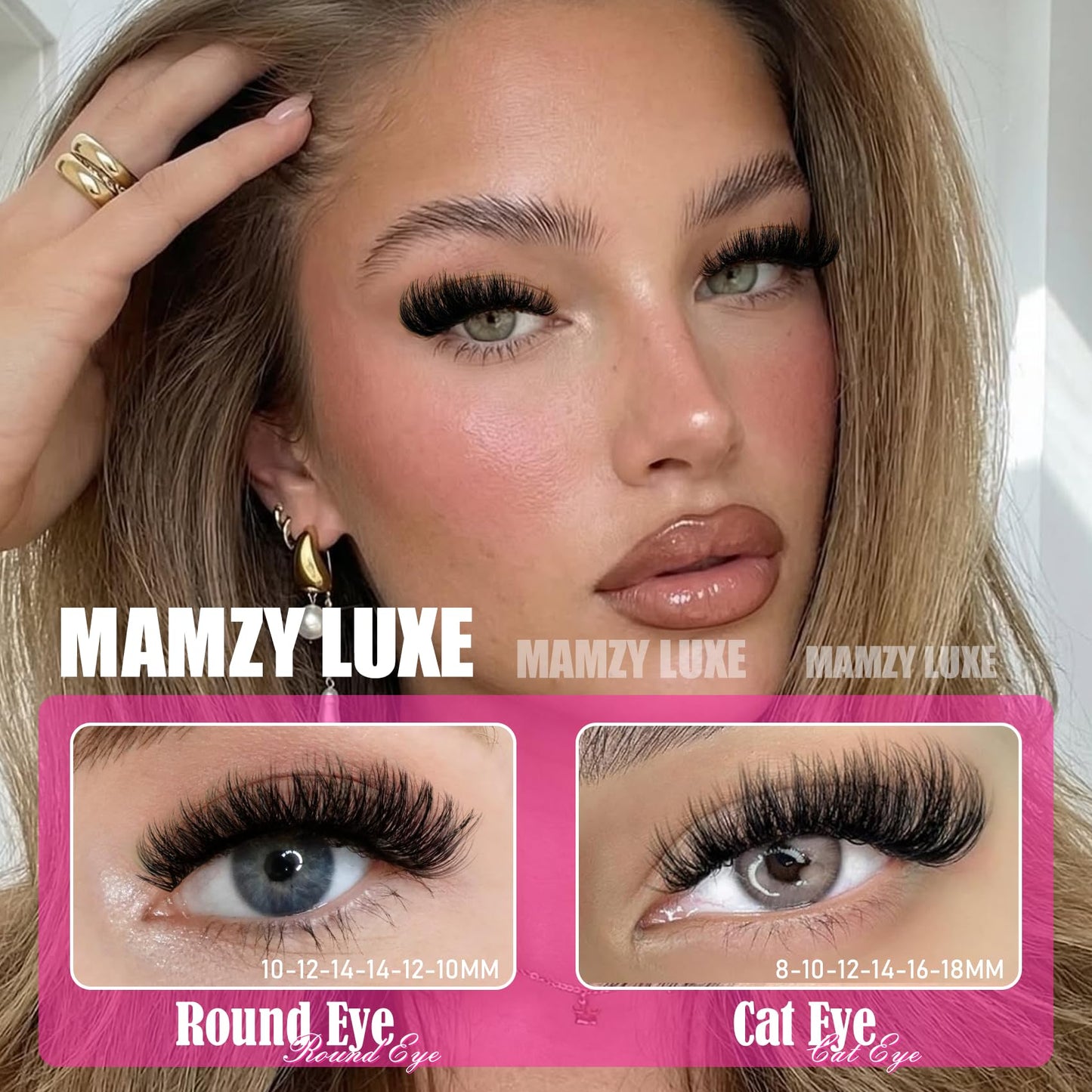 Fluff Lash Clusters Kit 608PCS Cluster Eyelash Extensions Kit 8-18MM Wispy Lashes Clusters Kit 80D 100D D-Curly Eyelash Clusters Mix Daily Look Fake Eyelashes Extension Kit