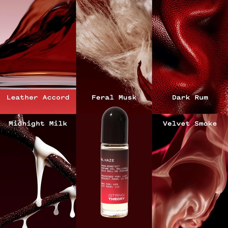 Men's Pheromone Roll-On Cologne Oil - Spicy & Smoky Vanilla Musk | Lasts 3 Hours