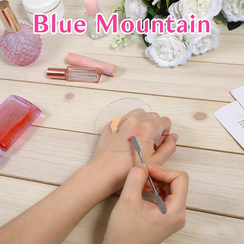 Makeup Mixing Palette Set - Acrylic Clear Tray for Foundation & Eyeshadow | 2 PCS for Beauty Salon