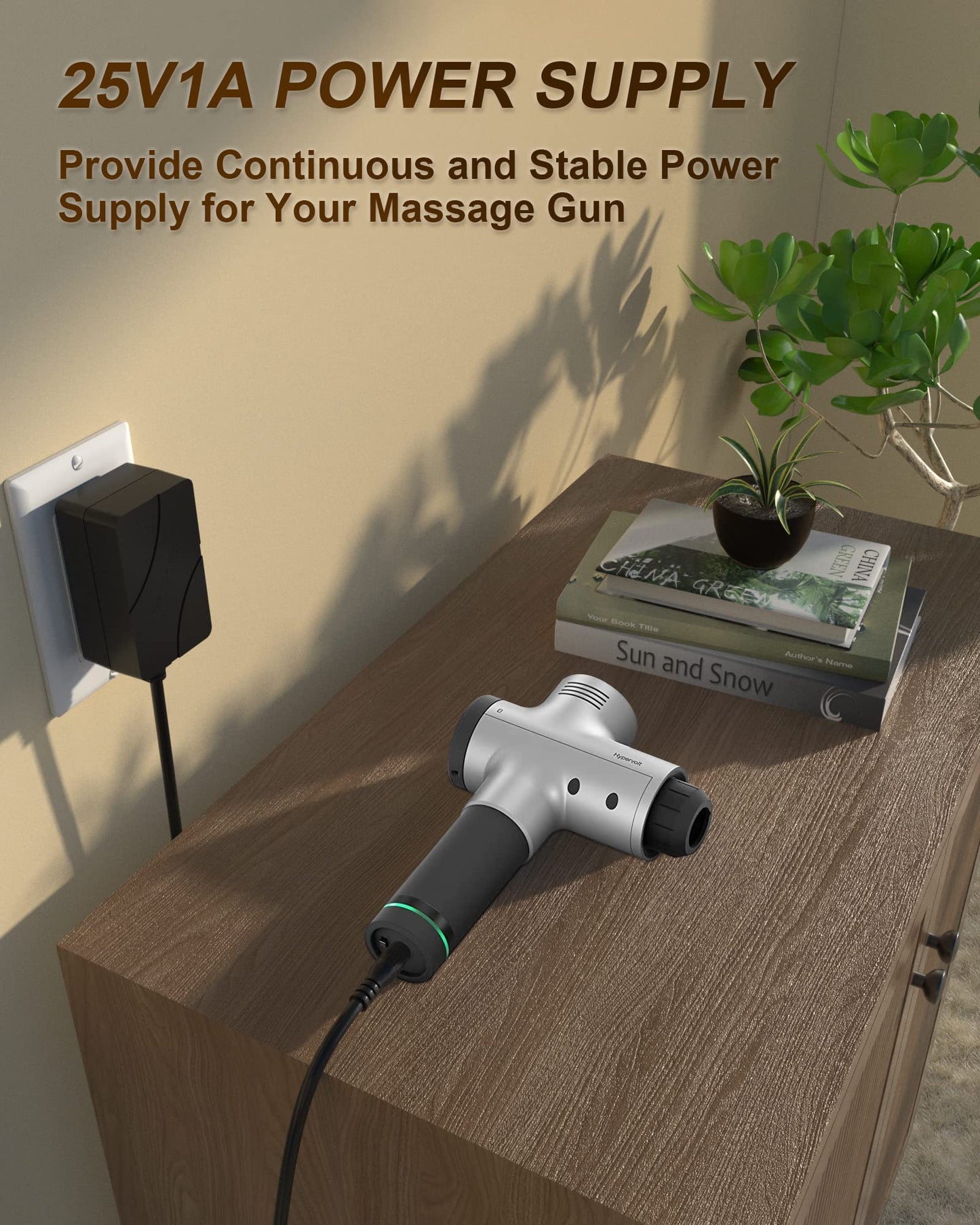 VHBW Massage Gun Charger for DC 24V or 25.2V BS-24v-2500mah Charger Compatible with Hypervolt,Compatible with Taotronics,Compatible with Opove,Compatible with Toloco Battery