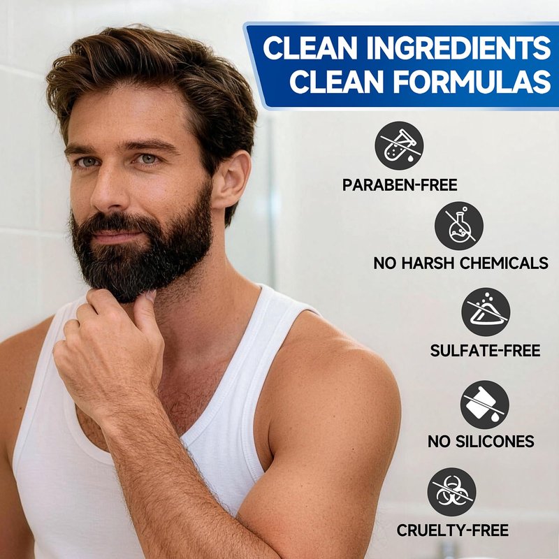 MistySprite Biotin Beard Conditioner - 5% Strength for Thicker Beard Growth, Less Itch - Hydrates & Softens Dry Coarse Facial Hair - 5 oz, Spring Bloom Scent