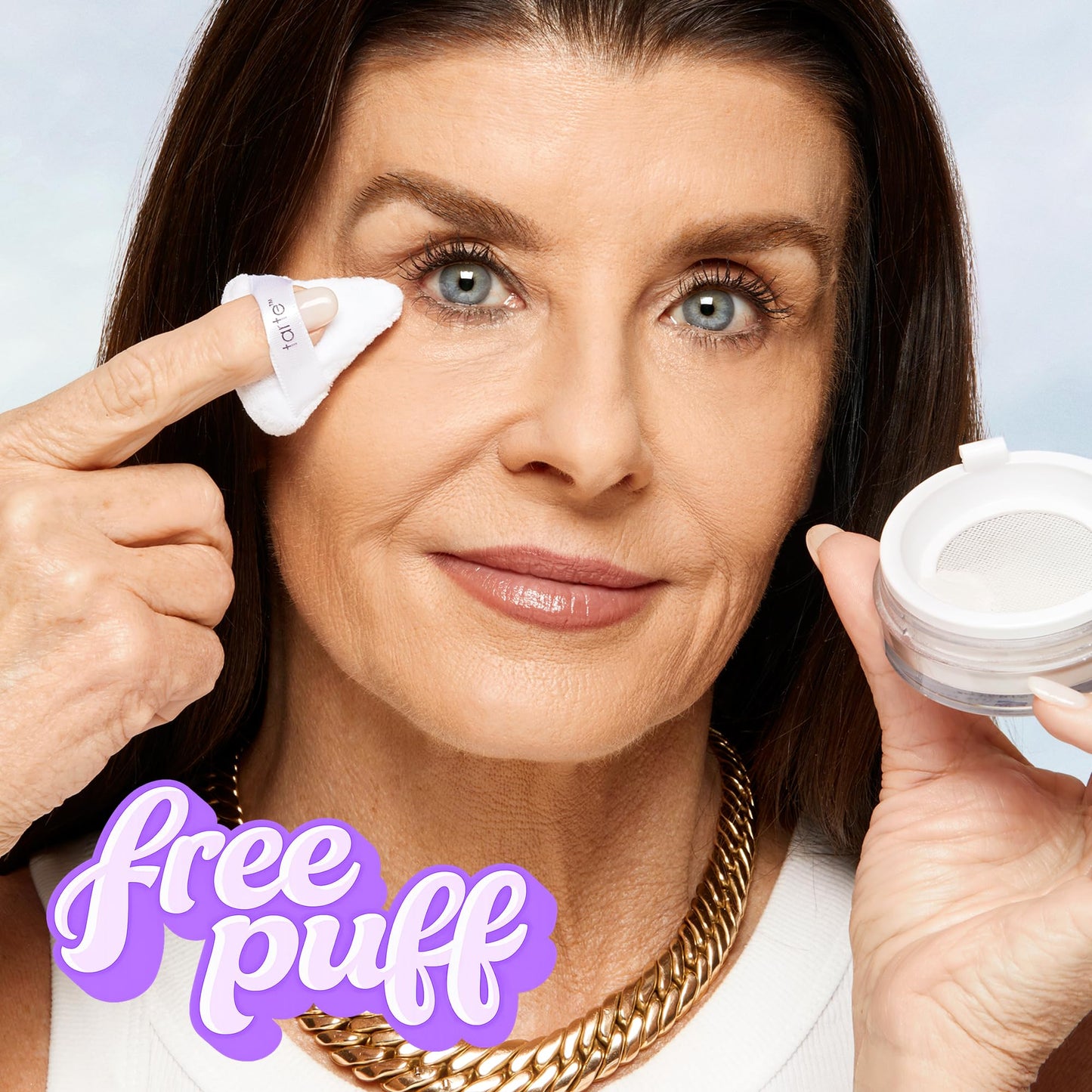 tarte creaseless setting powder – Loose Face Powder, Lightweight Oil-Absorbing Formula for Longwear Finish, Vegan & Cruelty-Free, full size, pink