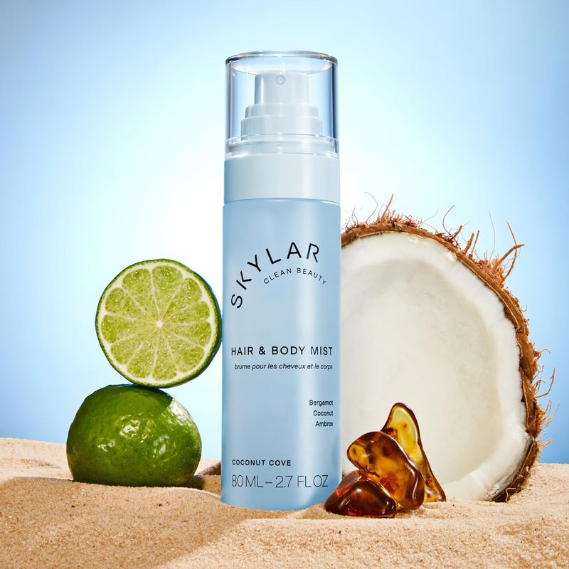 Coconut Cove Hair & Body Mist - Hypoallergenic Vegan Fragrance | 80 ML, 2.7 Fl Oz