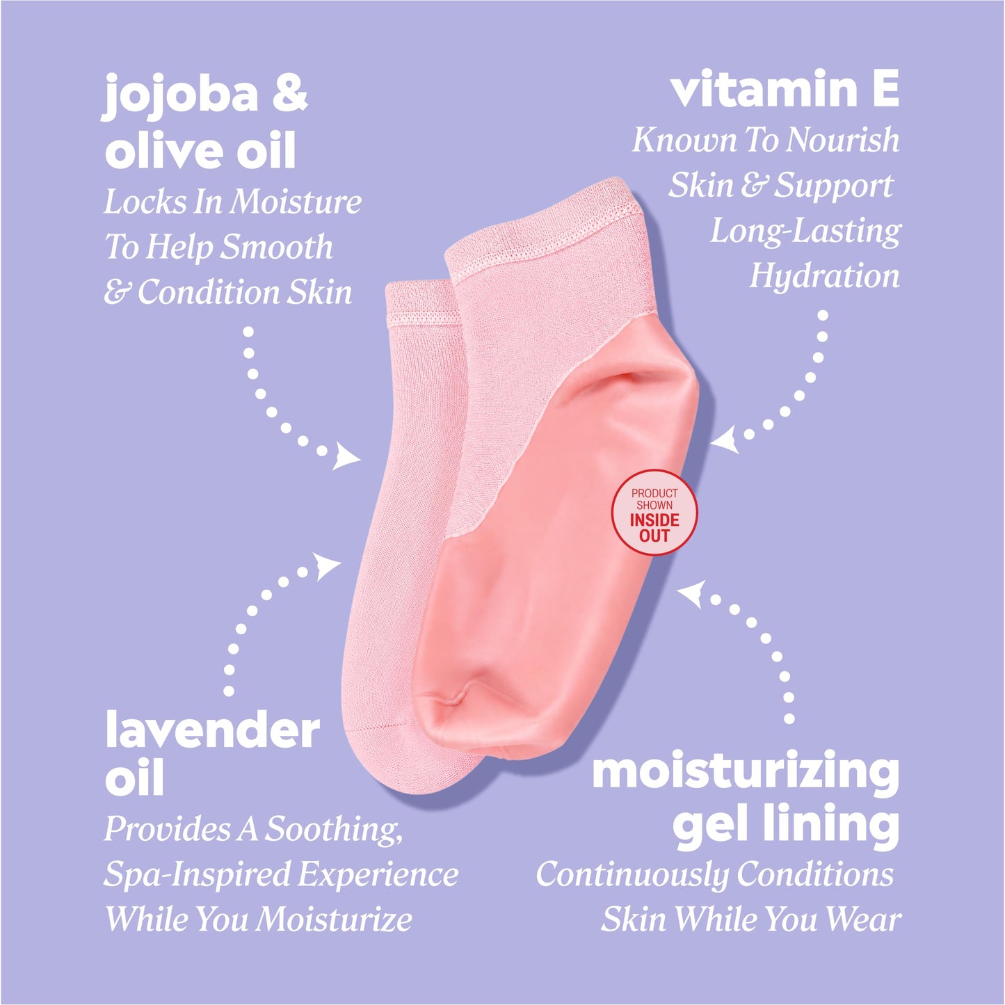 Onyx Professional Gel Moisturizing Socks, One Size Dry Feet Treatment for Women or Men, Hydrating Spa Socks for Dry Feet and Cracked Heel Repair, One Reusable Pair