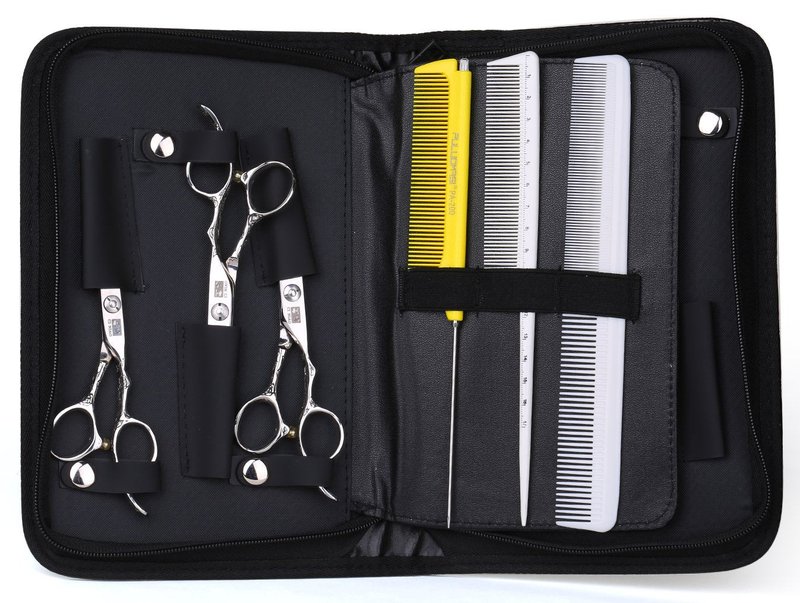 PERFEHAIR Hair Stylist Shear Scissors Holder Pouch Case for Hairdressers, Salon Barber Tools Holster Bag -Large, Pu Leather