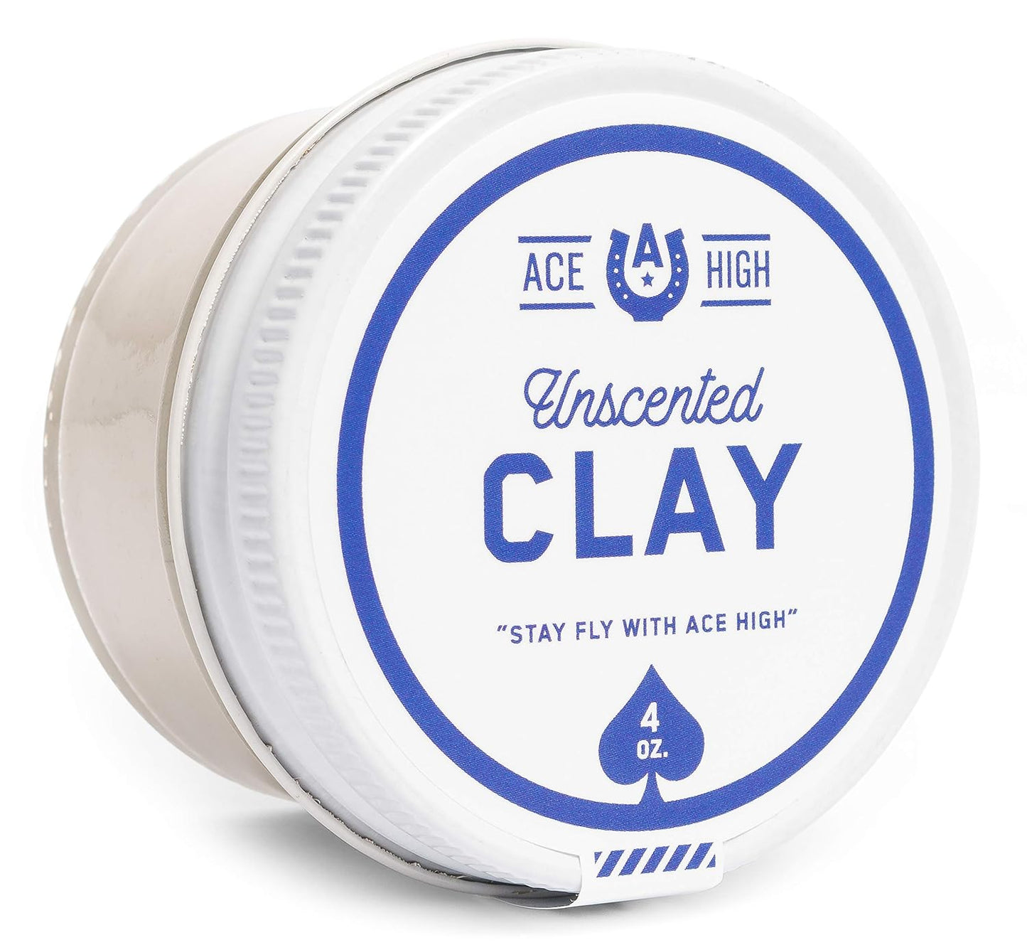 High Hold Hair Clay - Unscented Styling Product for Texture & Thickness | 4oz Satin to Matte Finish