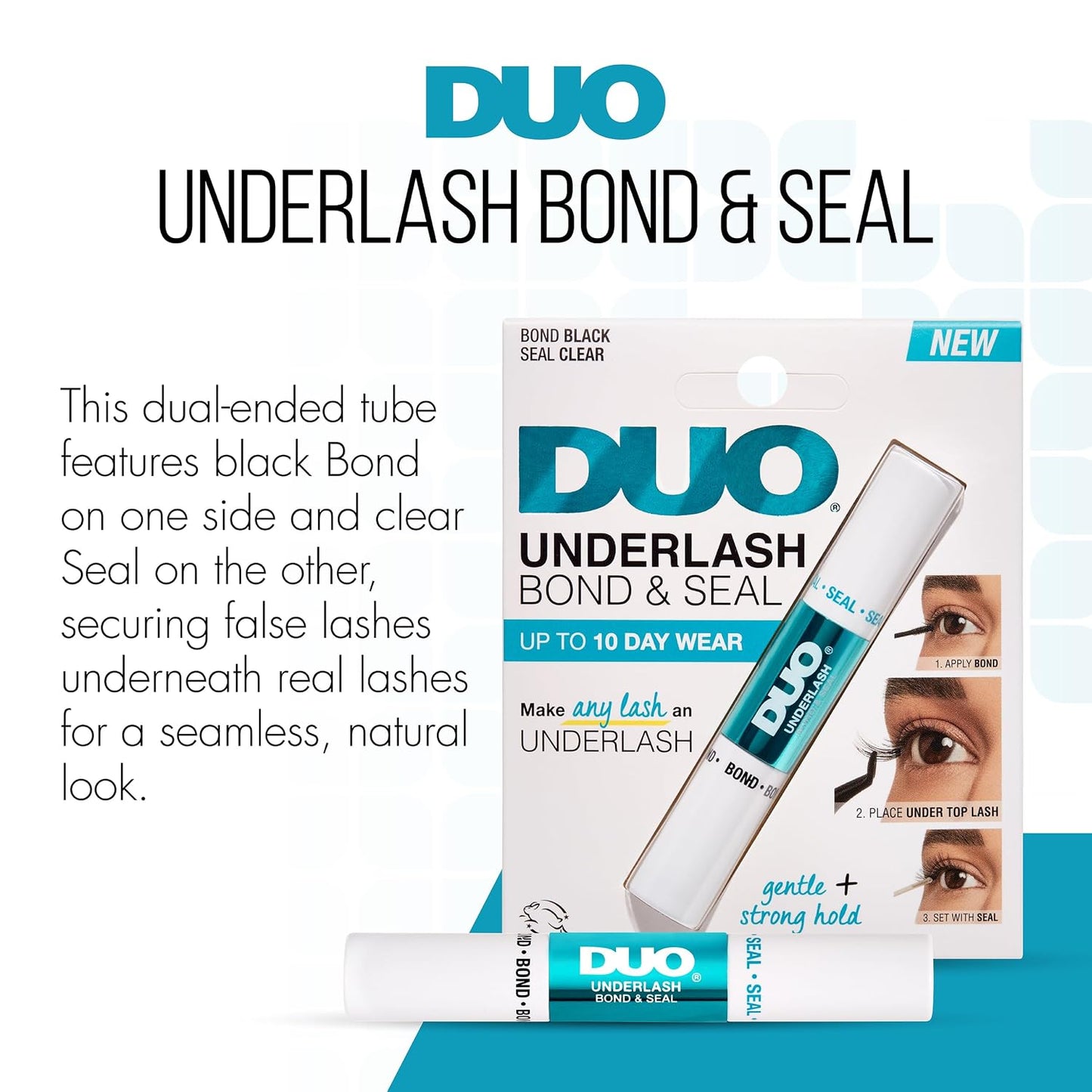 Underlash Lash Bond and Seal - Waterproof Dual-Ended Eyelash Glue for Long-Lasting Hold | Ideal for Lash Clusters