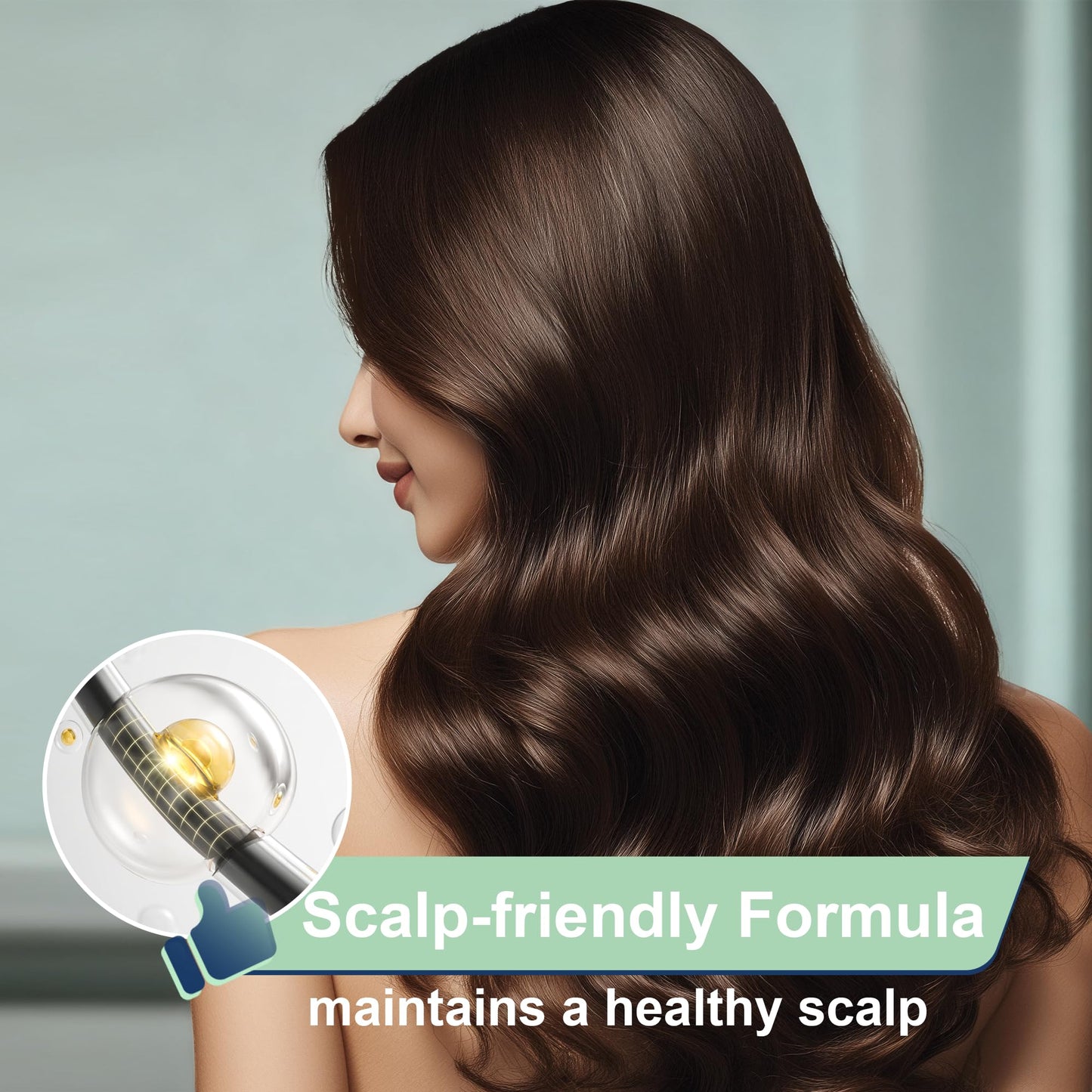 Hair Growth Serum Roll-On 25ml / 0.85 fl.oz, Rosemary Oil & Ginger Root for Hair, Nourishing Daily Serum for Men & Women, Non-Greasy, Easy to Apply.