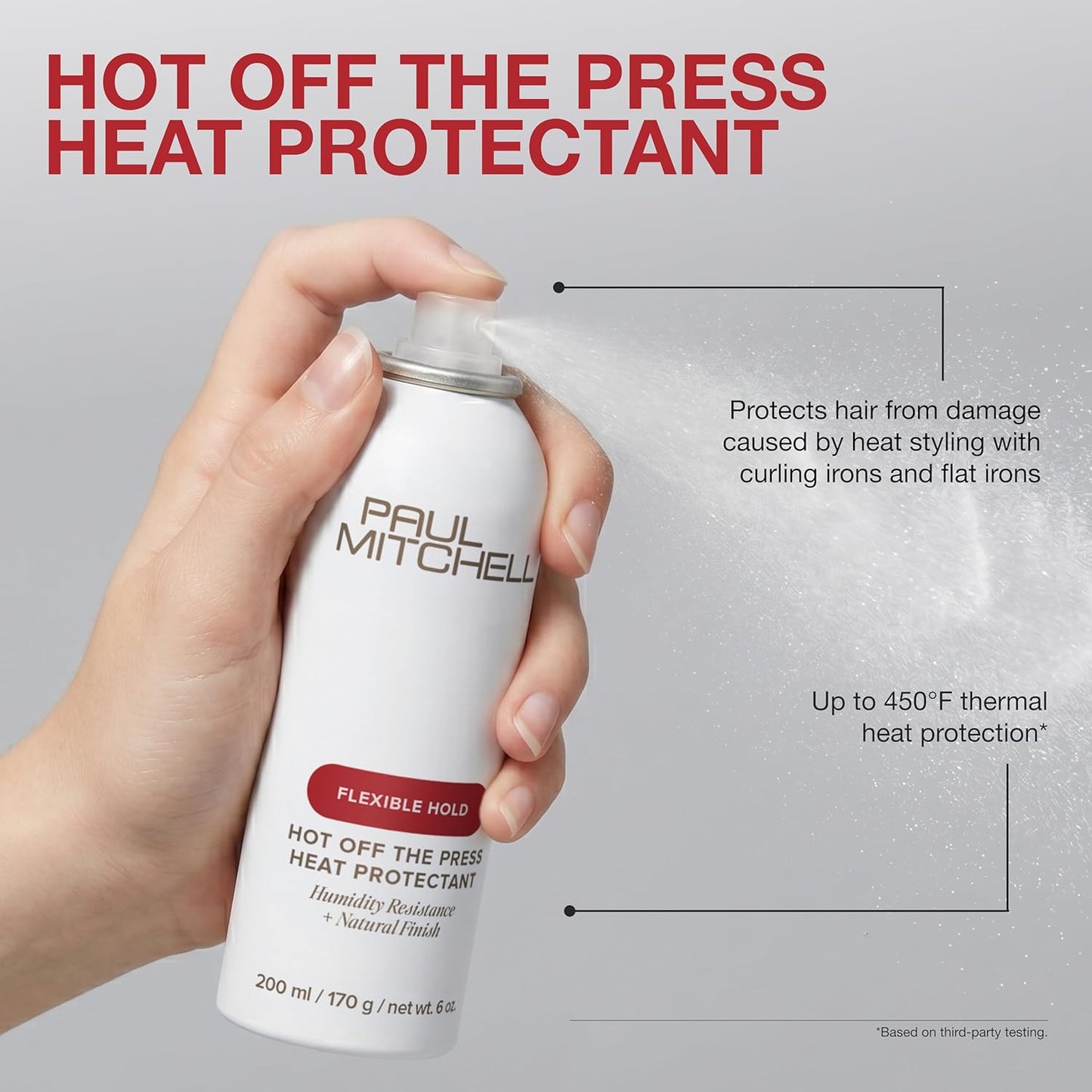 Paul Mitchell Heat Protectant Spray - Humidity Resistant, Flexible Hold | For All Hair Types