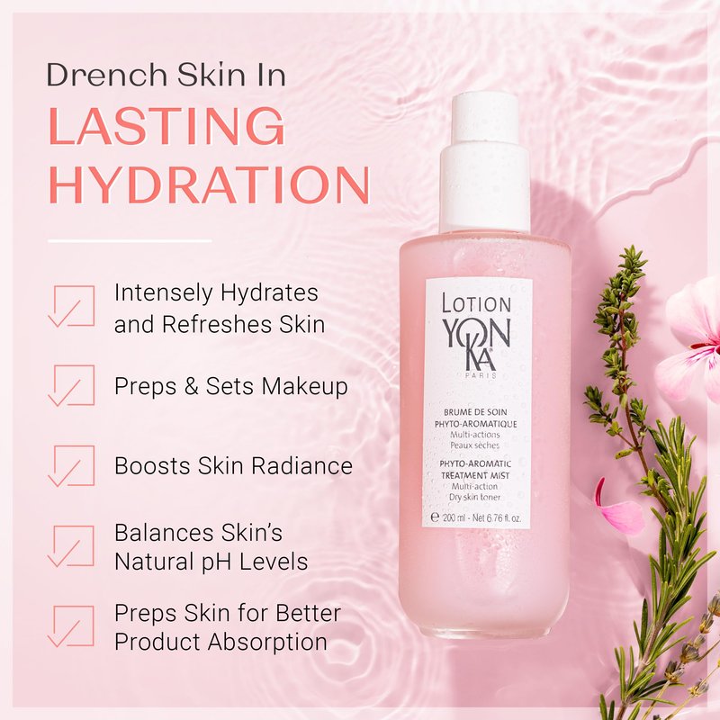 Yon-Ka PS Hydrating Face Toner | Calming Daily Face Mist with Botanical Plant Extracts for Dry & Sensitive Skin | Minimizes Pores and Treats Redness | Alcohol-Free and Paraben-Free | 6.76 oz
