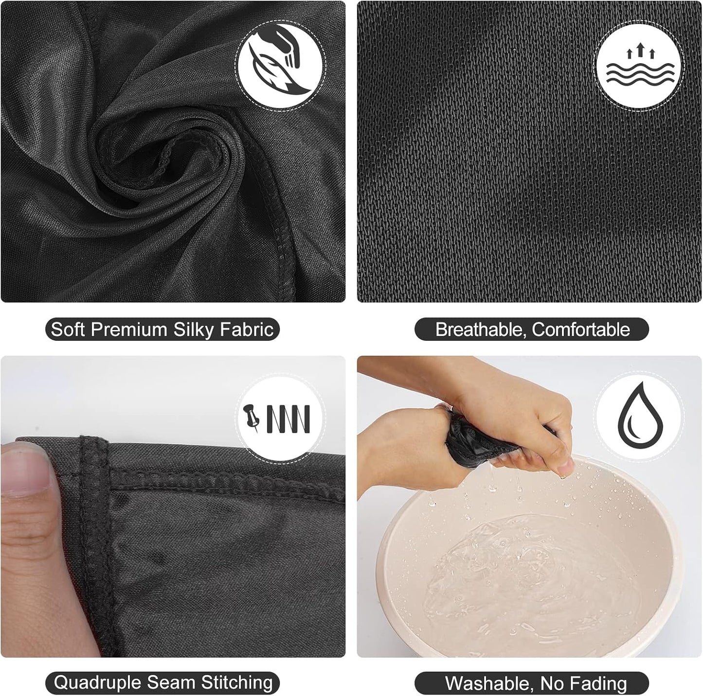 Silky Wave Caps for Men - 2PCS Compression Caps for 360, 540, 720 Waves | Comfortable Fit