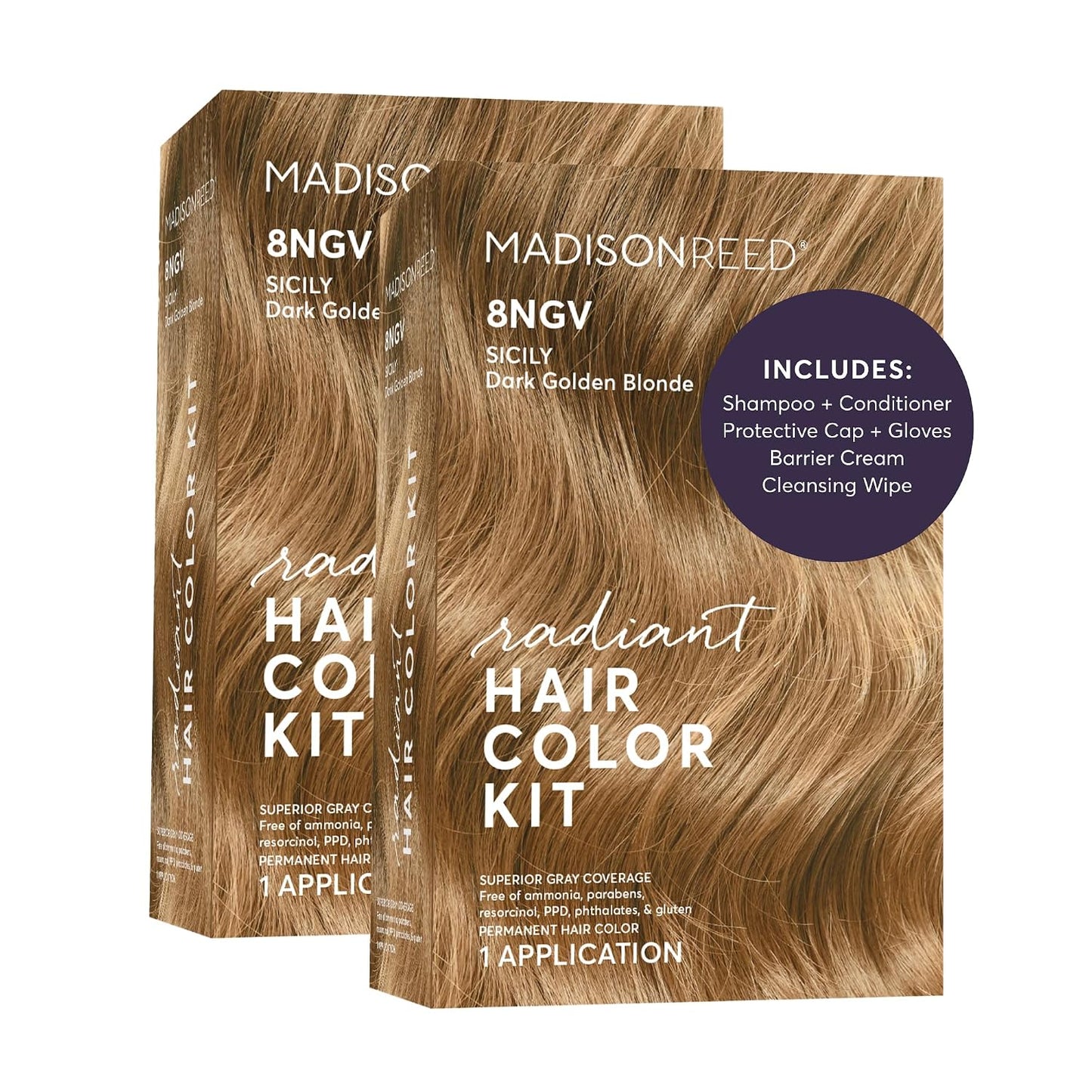 Madison Reed Radiant Hair Color Kit - 5RV Dark Garnet Red | Vivid Permanent Dye for Bold Color & Maximum Shine