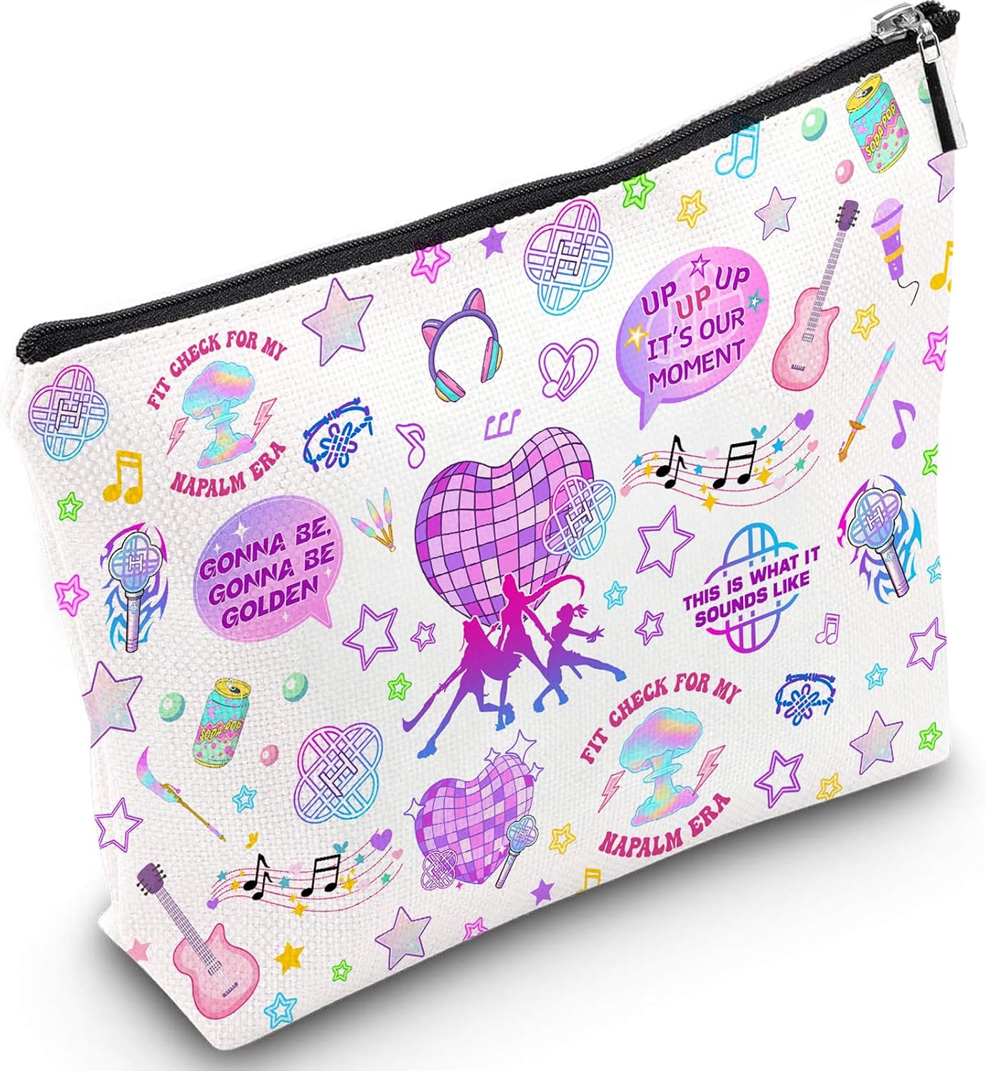 Kpop Merch Makeup Bag | Perfect Gift for K-Pop Fans | Stylish & Functional Design