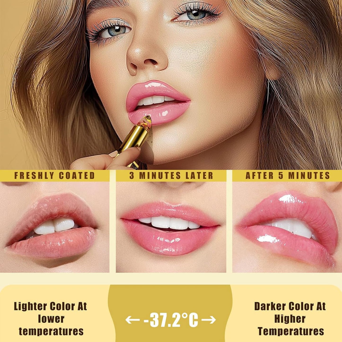 Color Changing Lipstick - PH Adjusting Lipstick for Women | Long-Lasting Hydration & Transferproof Formula