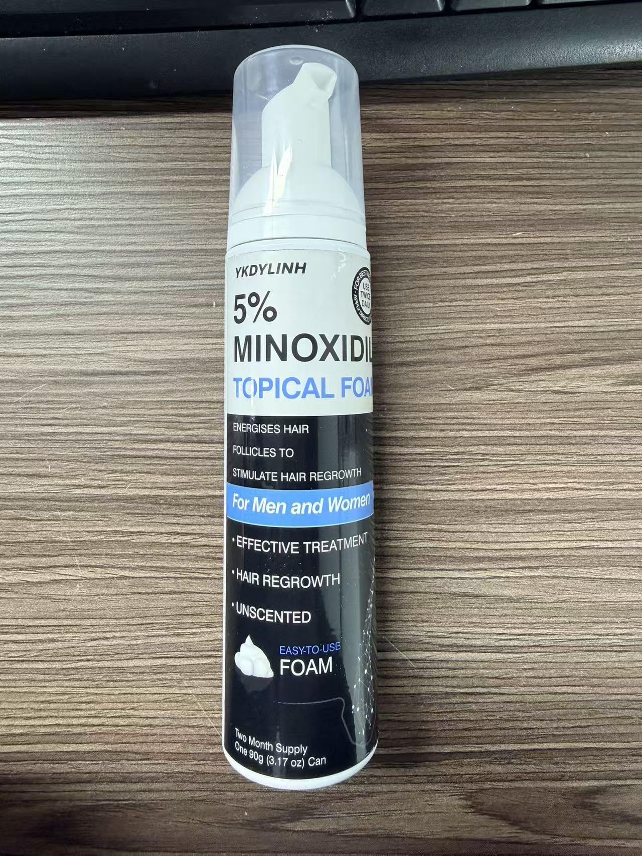 5% Minoxidil Foam– Hair Regrowth Treatment for Men & Women, Prevents Hair Thinning & Strengthens Roots, Minoxidil Foam for Fuller, Healthier Hair,9.52 Ounce (Pack of 1)