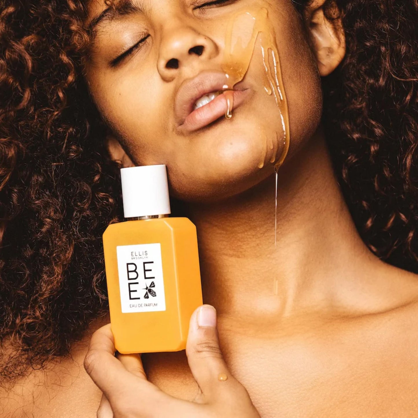 Ellis Brooklyn BEE Eau de Parfum, Warm Spicy Perfume for Women with Honey, Vanilla, Sandalwood, Cocoa, and Dark Rum, Vegan, Cruelty-Free, Sustainable Ingredients – 50ml/1.7 fl oz
