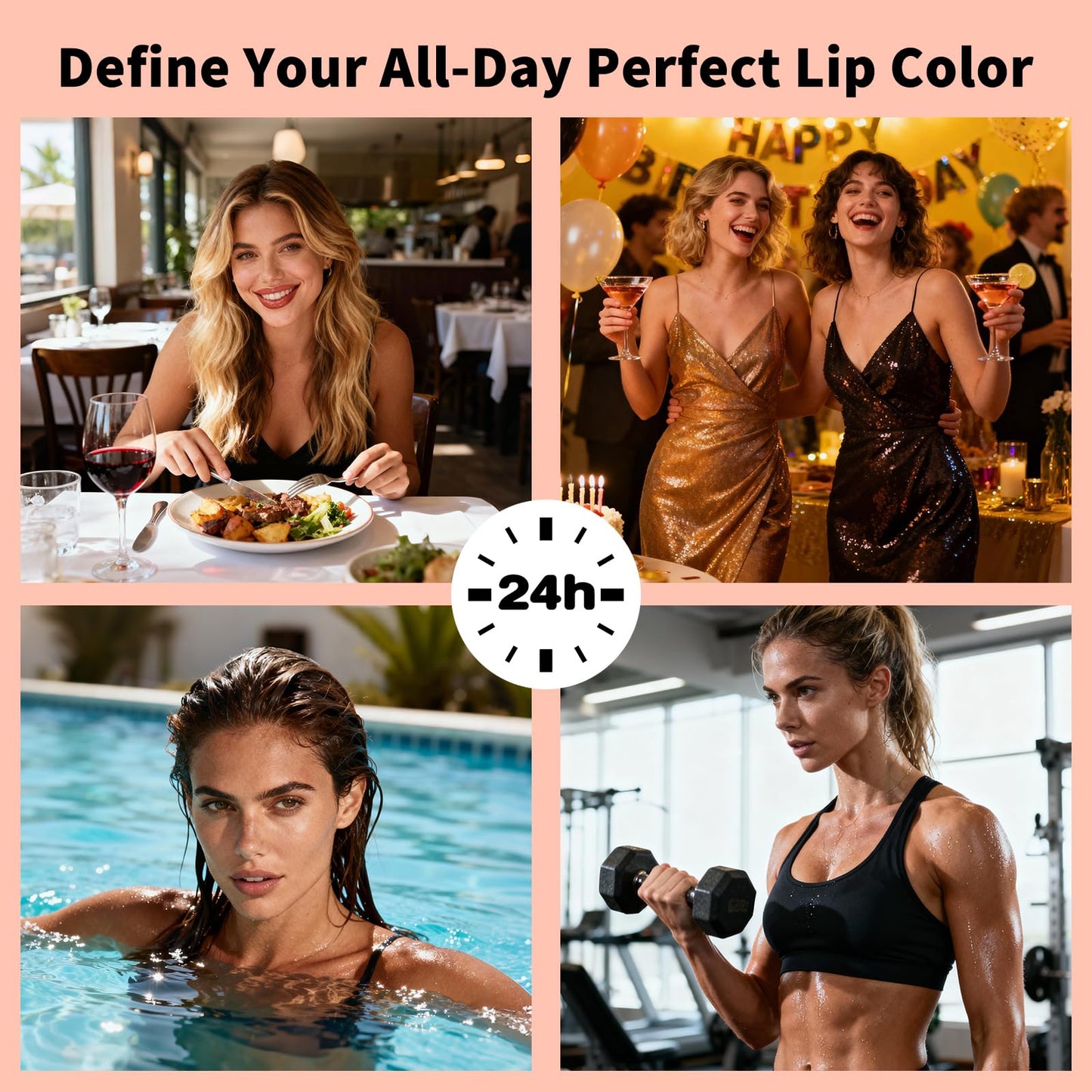 KIMUSE 5Pcs Peel Off Lip Stain, Lip Liner Stain Long Lasting, Waterproof, Transfer-Proof, Highly Pigmented Color Lip Tint Stain Set, Matte Finish