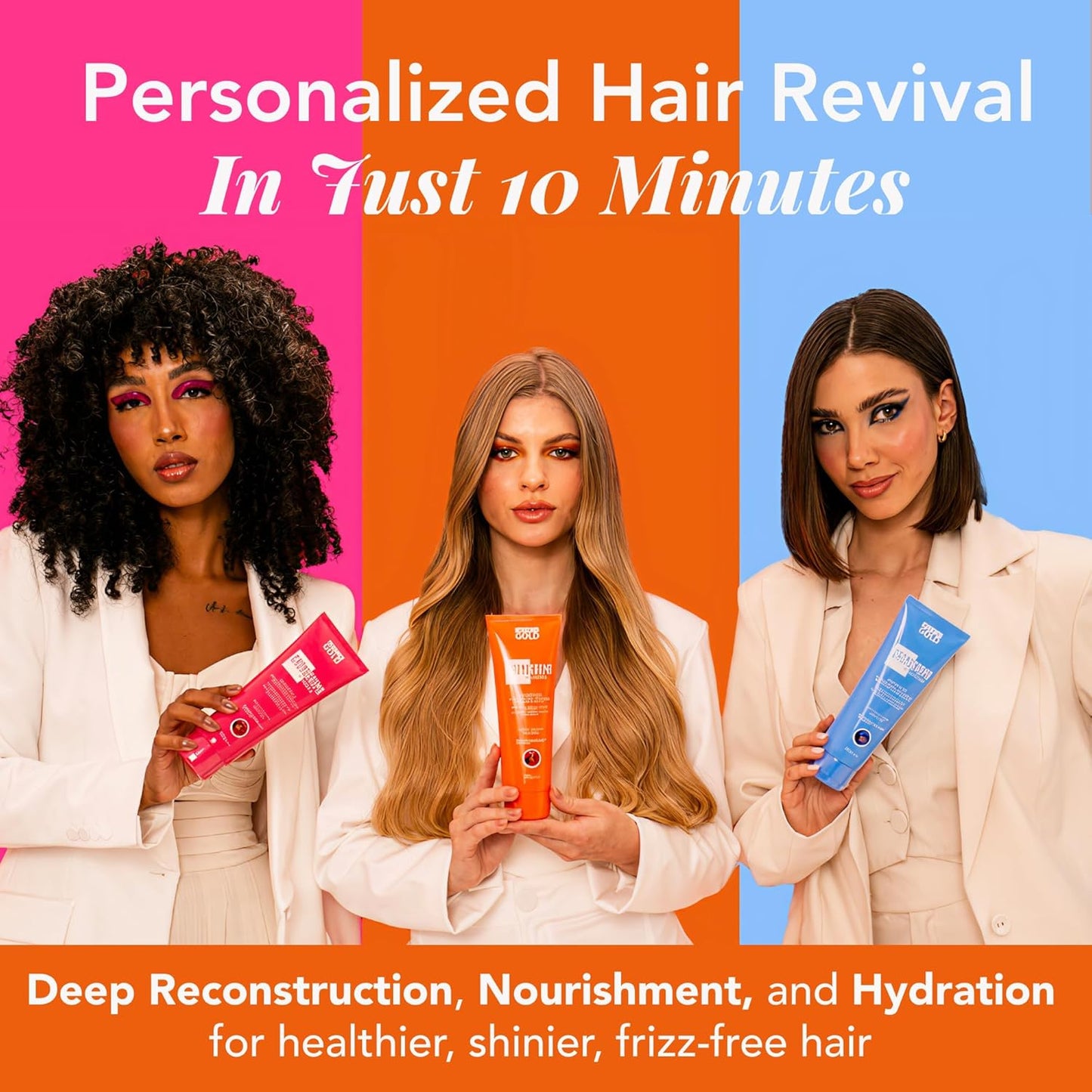 Hair Mask for Damaged Hair - 3-Second Hair Fix Deep Conditioning Treatment | Frizz-Free Solution