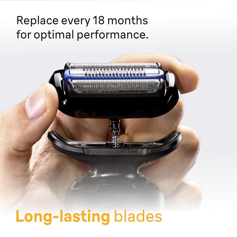 Braun Electric Razor for Men Series 5, Electric Shaver, Precision Trimmer, Extra Shaver Head, 4-in-1 Clean & Charge Center, S5 5165ps