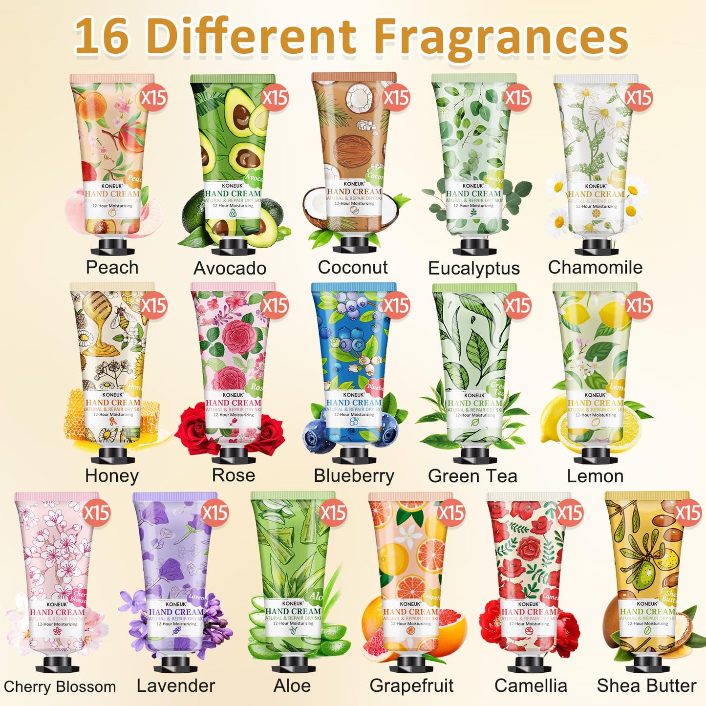 240 Pack Hand Cream Set for Women, Graduation Gifts, Bridesmaid Gifts, Birthday Gifts, Small Gifts and Teacher Appreciation Gifts, Bulk Moisturizing Hand Lotion Travel Size for Dry Cracked Hands