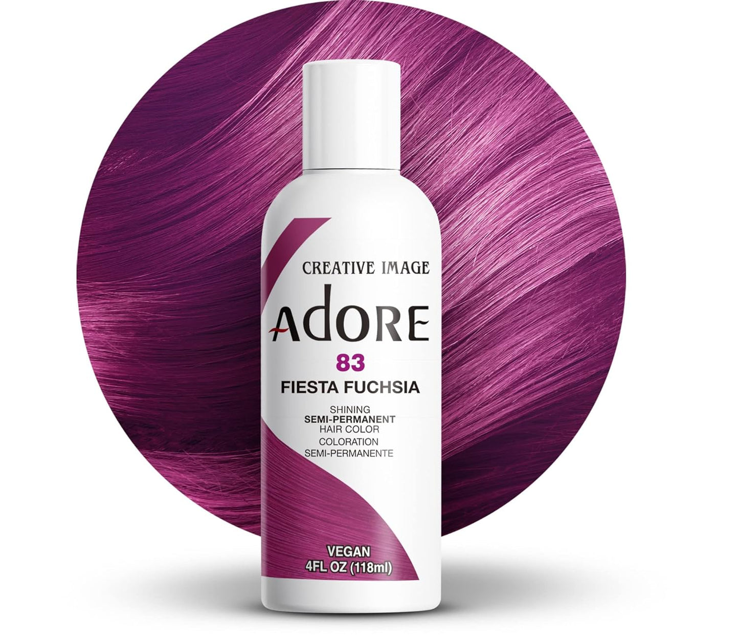 Adore Semi Permanent Hair Color - Mystic Grey | Vegan, Ammonia-Free Hair Dye | 4 Fl Oz