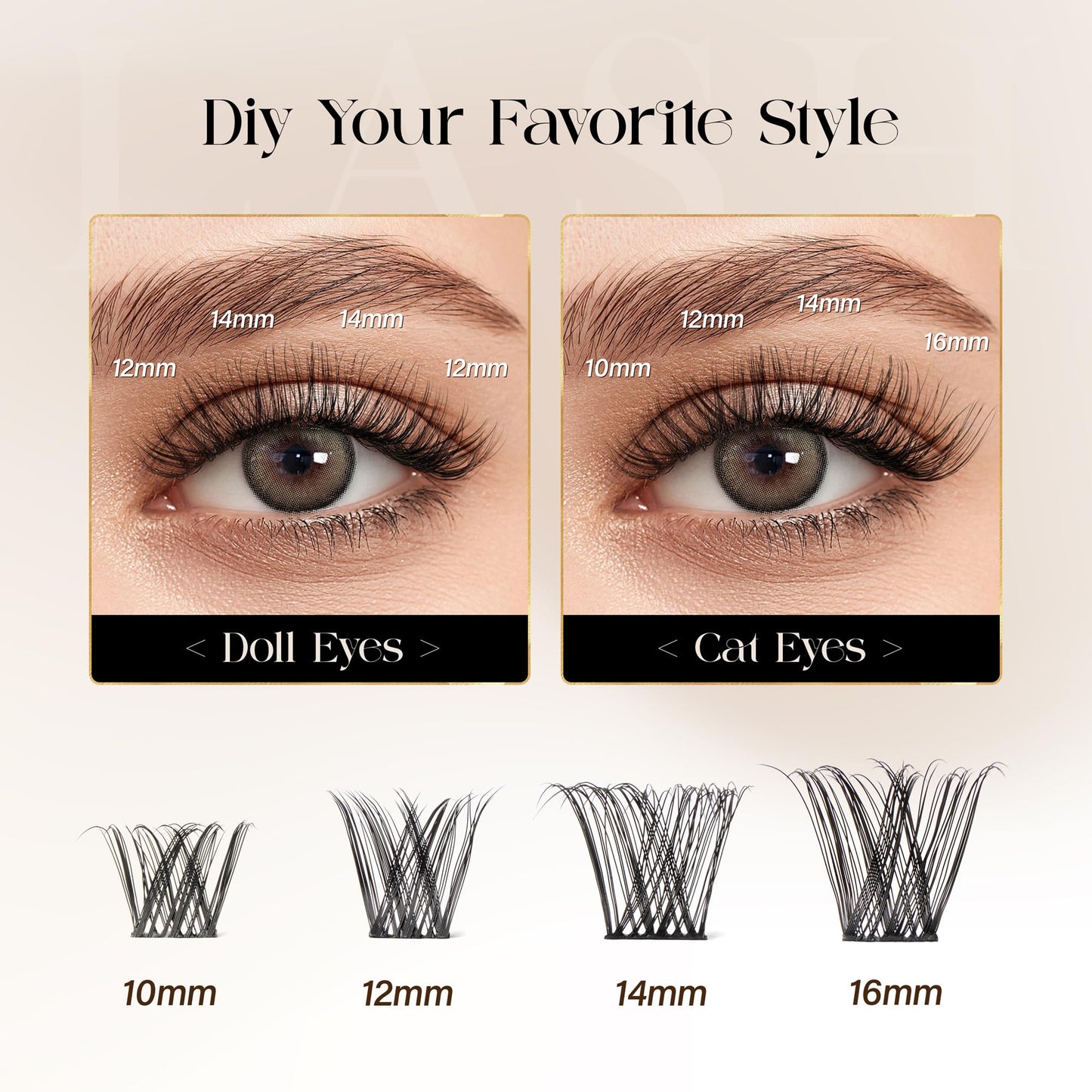 BEFER D Curl Lash Clusters Fluffy Lashes Extensions-Radiance FD03
