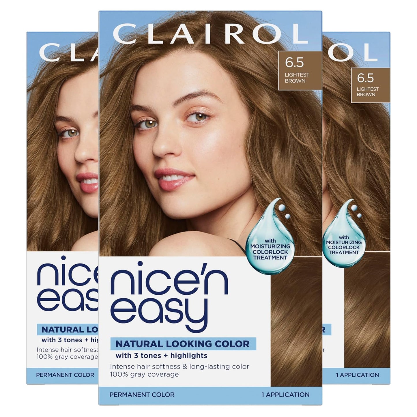 Clairol Nice'n Easy Permanent Hair Dye - Blackest Black | 100% Gray Coverage & Long-Lasting Shine | Single Pack
