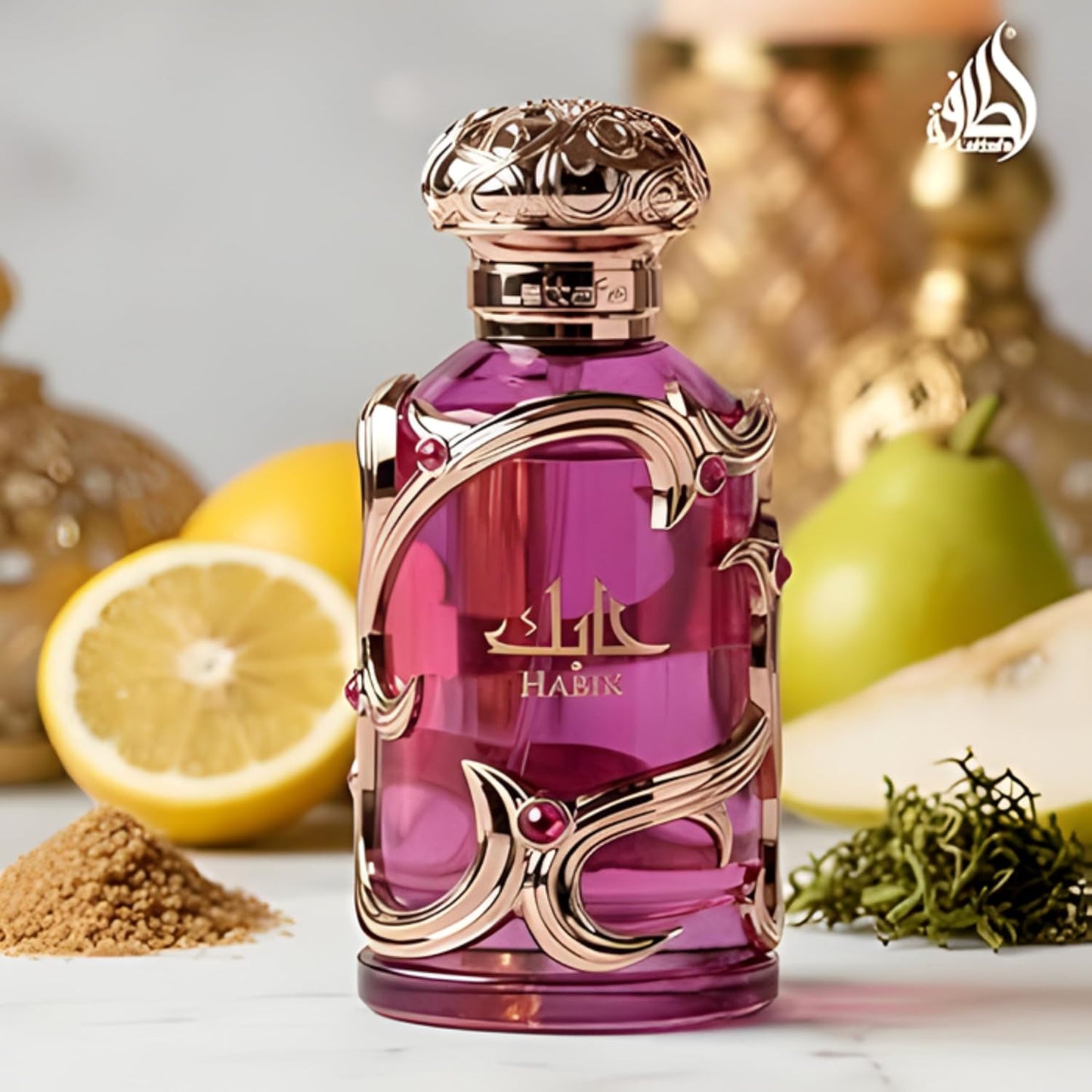 Lattafa Habik Eau de Parfum Spray for Women - Long-Lasting Floral Fruity Fragrance | 3.4 Ounce (100 ml)