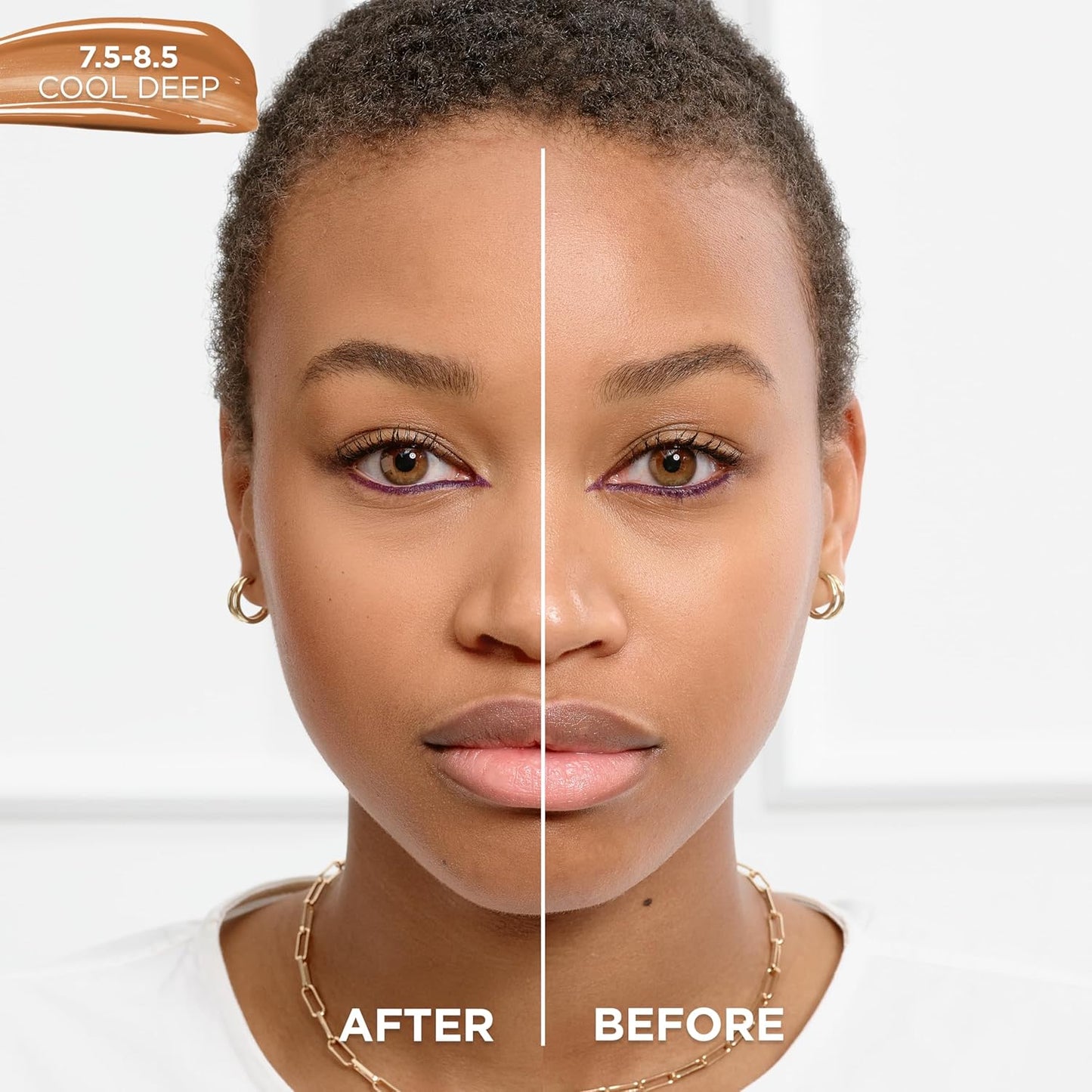 L'Oreal Paris True Match Nude Hyaluronic Tinted Serum Foundation - 1% Hyaluronic Acid, Cool Deep 7.5-8.5, 1 fl. oz.