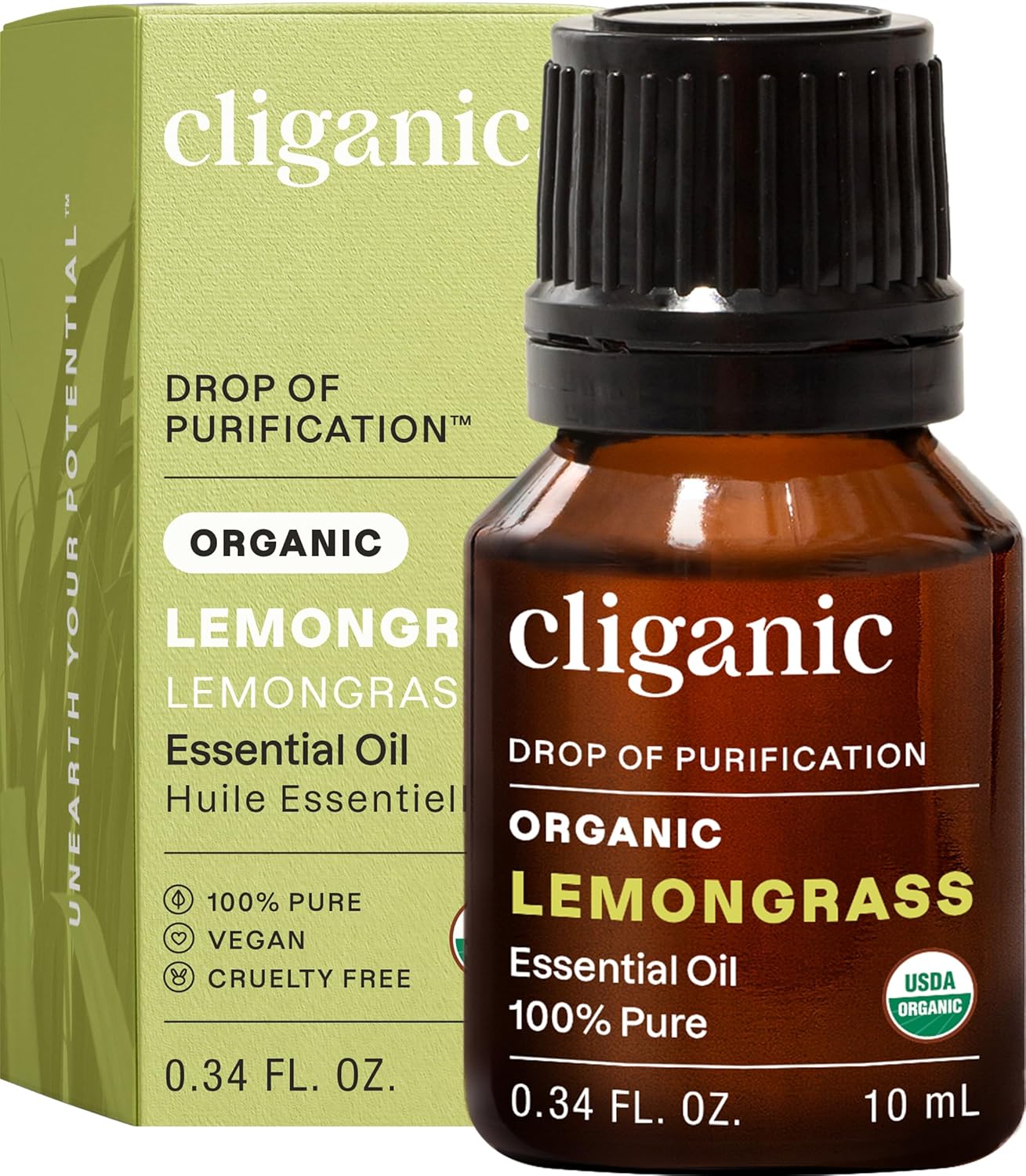 Cliganic Organic Lavender Essential Oil - 100% Pure Aromatherapy Oil | Non-GMO, 15ml