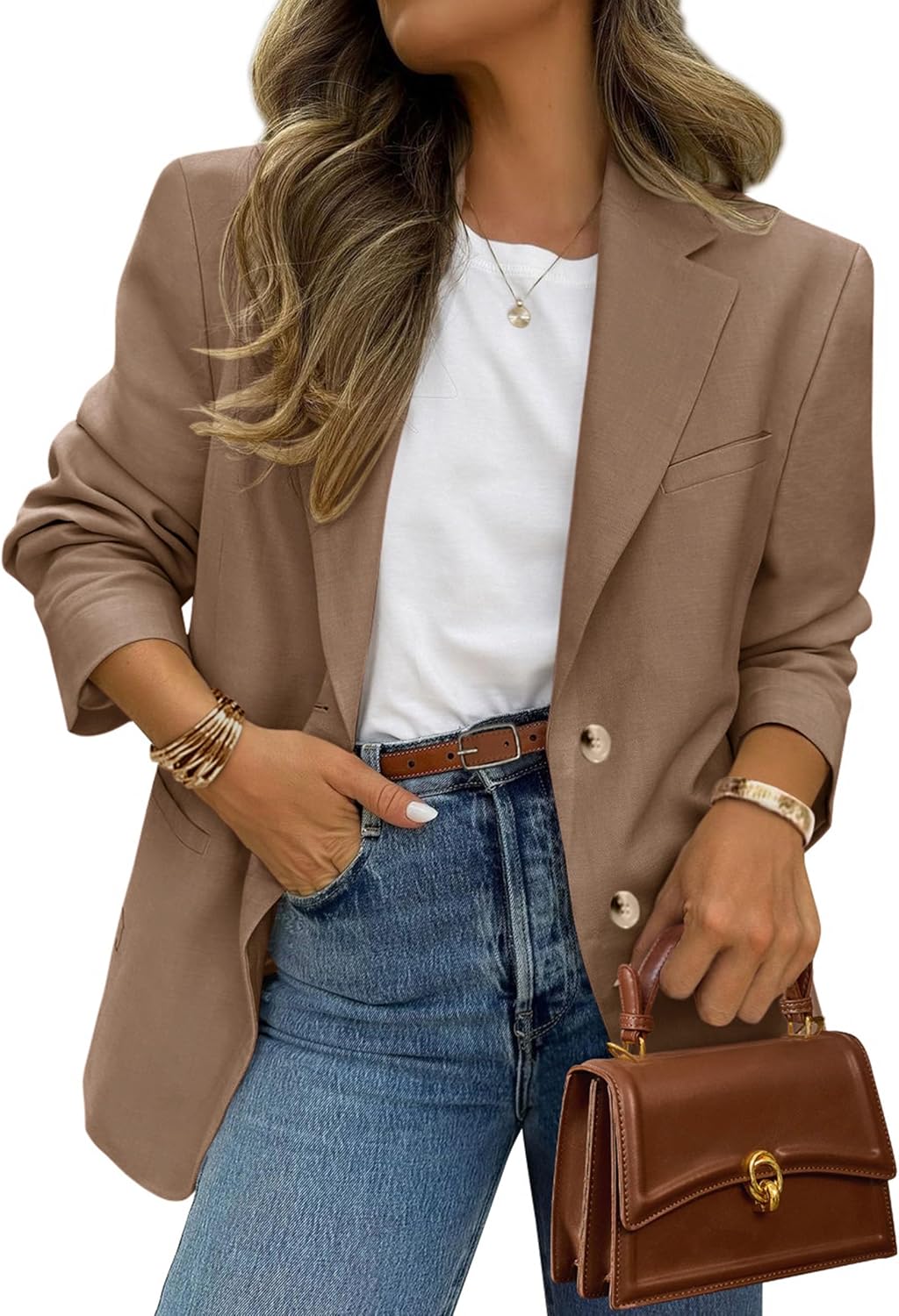 PrettyGarden Blazers for Women - Business Casual Long Sleeve Suit Jacket with Pockets | Stylish Work Blazer