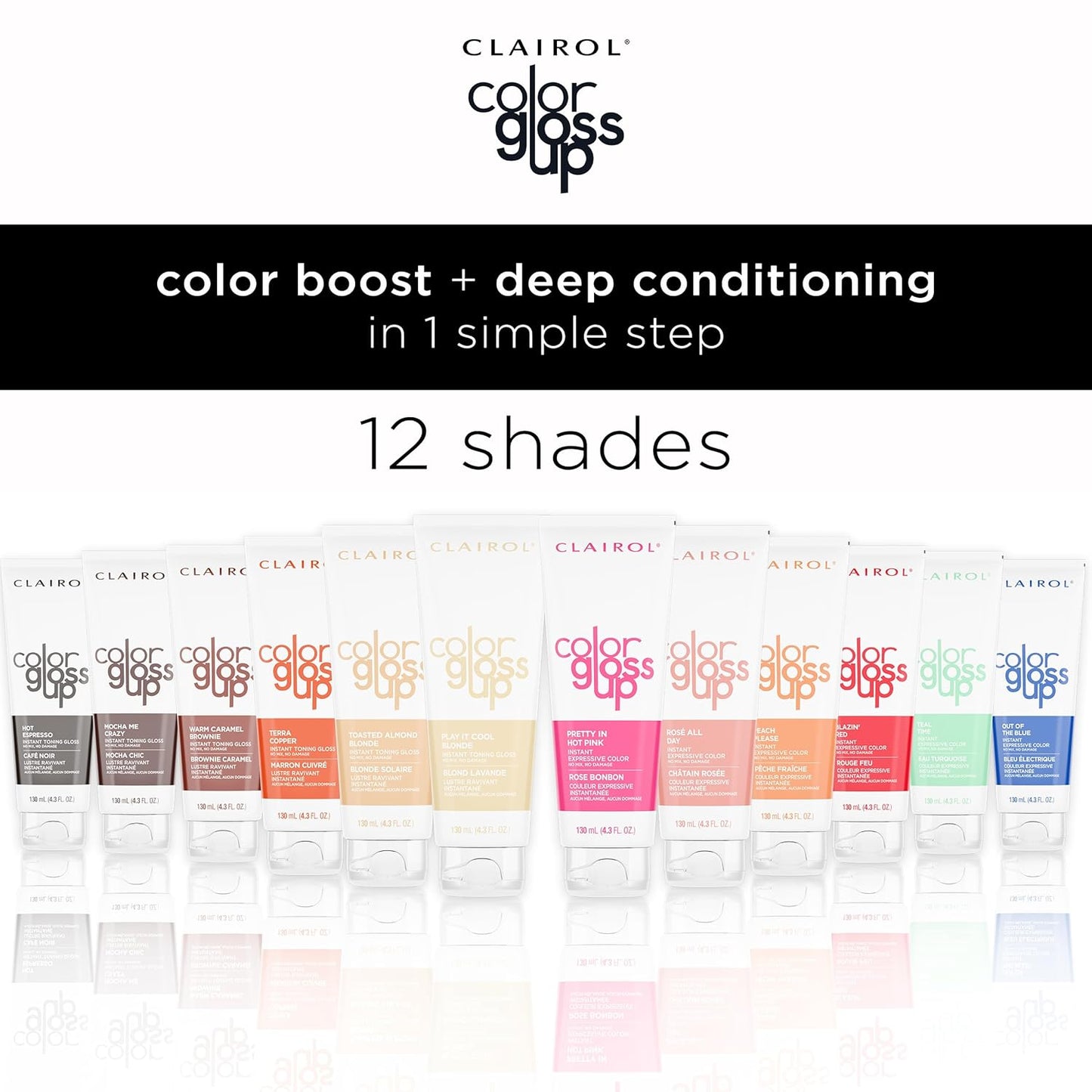 Clairol Color Gloss Up Temporary Hair Dye - Blazing Red | Vibrant Color, Easy Application