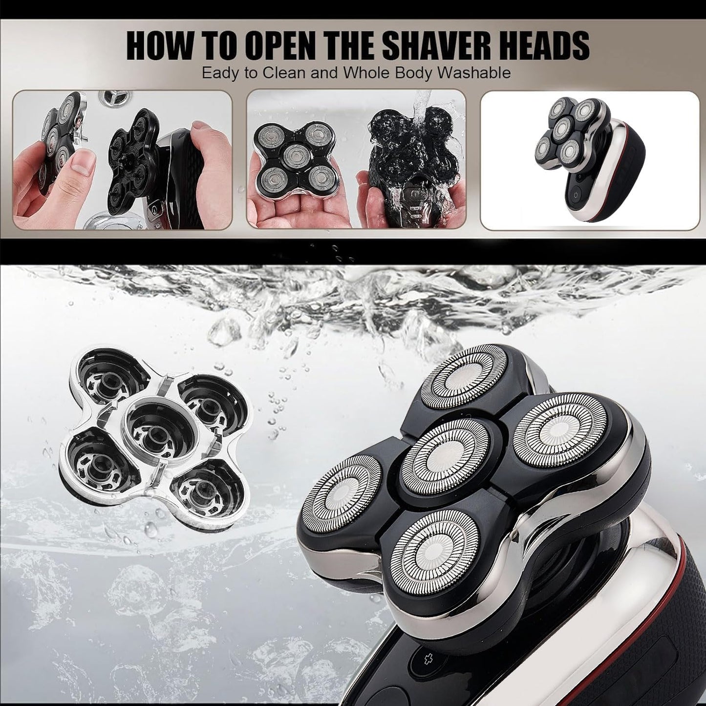 2pack Head Shaver Replacement Blades Compatible with Remington Balder Pro Head Shaver Model XR7120,Precision Electric Shaving for Bald Men. (No't Compatible with XR7000)