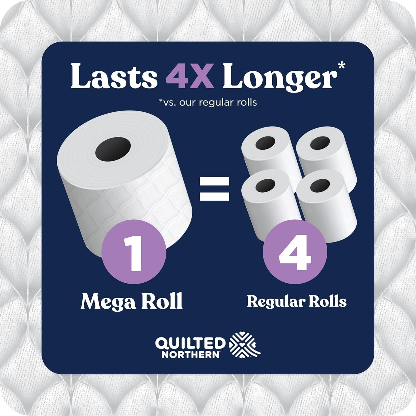 Quilted Northern Ultra Plush Toilet Paper - 6 Mega Rolls | 3X Thicker, 3-Ply Soft Tissue