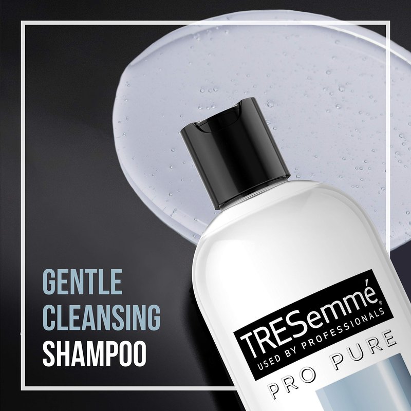 TRESemme Pro Pure Micellar Moisture Shampoo, Paraben and Dye Free, Daily Moisture for Dry, Dull Hair, Unisex, 16 fl oz